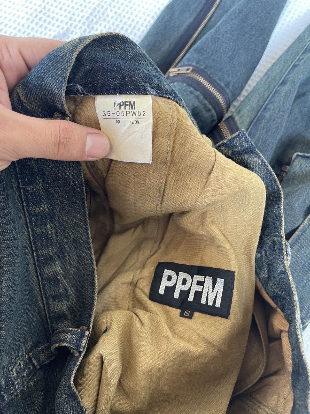 PPFM Vintage Avant Garde🔥PPFM🔥 Zipper Multi Pocket Cargo Jeans Size US 30 / EU 46 - 16 Thumbnail