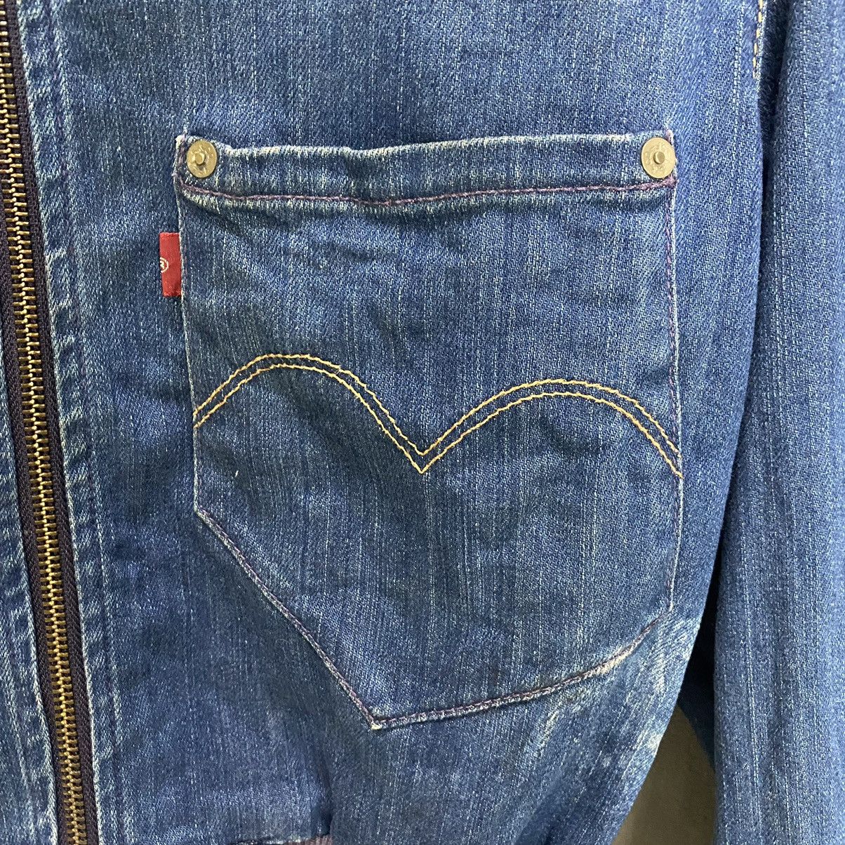 Levi's Made & Crafted × Levi's Vintage Clothing × Vintage Vintage Levis Red denim cropped bomber Size M / US 6-8 / IT 42-44 - 12 Thumbnail
