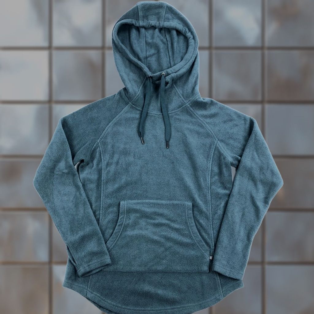 Vintage Free Fly Hoodie Womens S Bamboo Fleece Pullover Scuba Blue Size S / US 4 / IT 40 - 1 Thumbnail