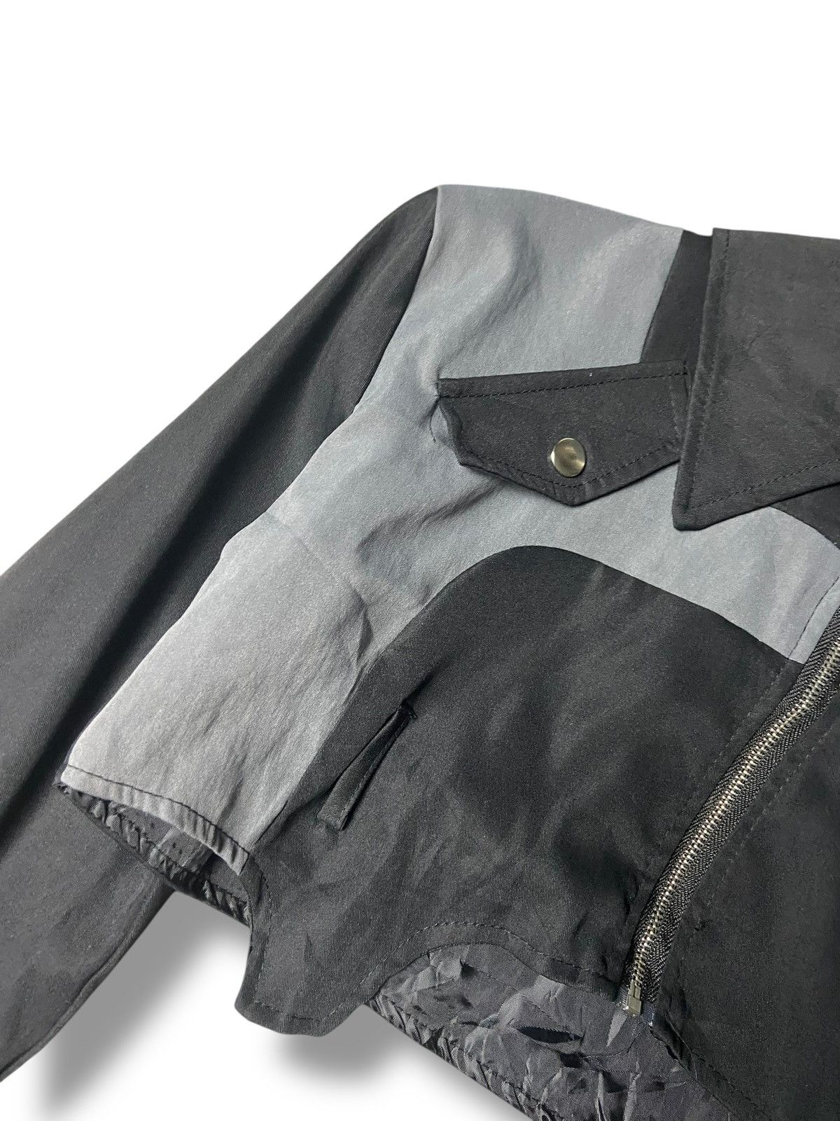Japanese Brand Classic Fashion Brand Crop Zip Up Jacket (166) Size XS / US 0-2 / IT 36-38 - 5 Thumbnail