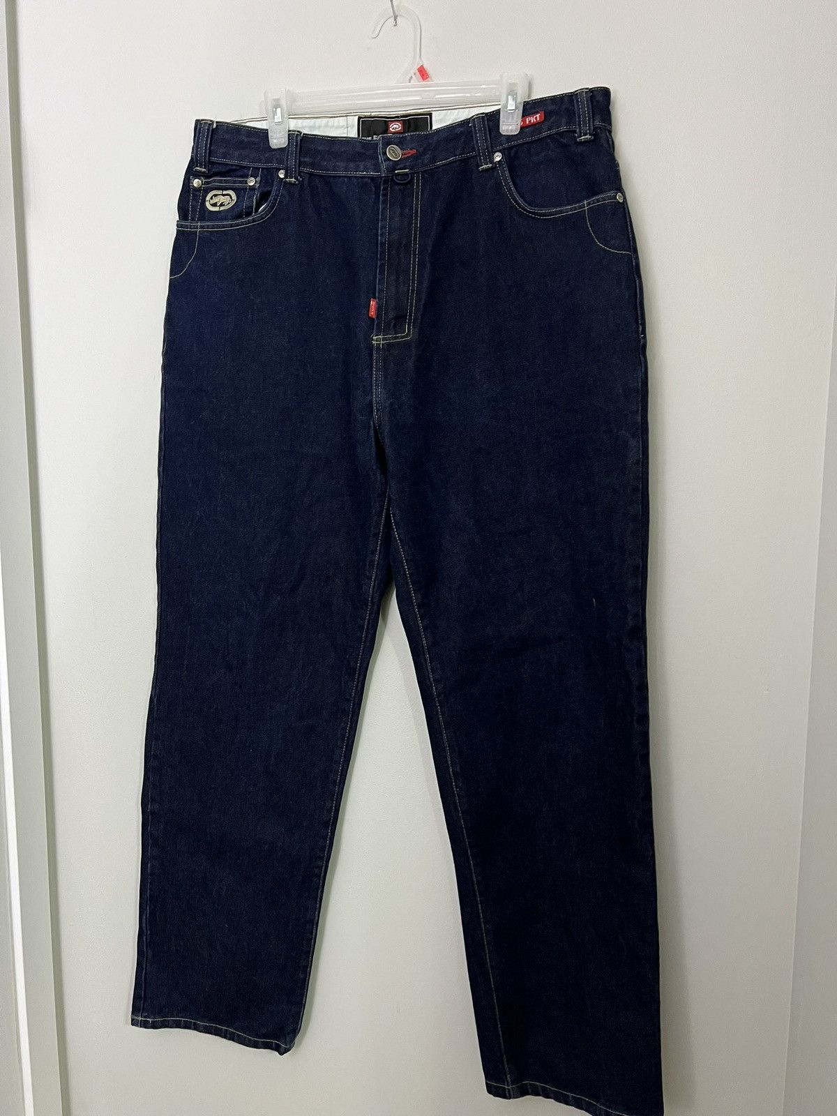 Ecko Unltd. × Vintage Vintage Y2K Ecko Unltd Baggy Navy Denim Jeans Size US 38 / EU 54 - 1 Thumbnail