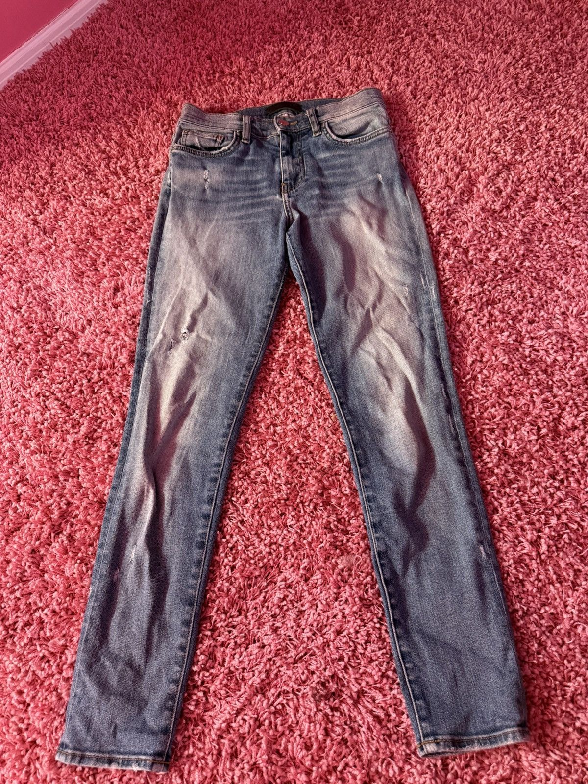 Amiri AMIRI skinny blue jeans Women's size 26 Size 26" / US 2 / IT 38 - 7 Thumbnail