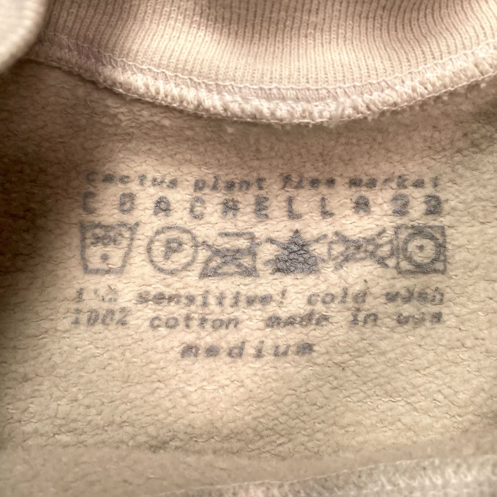 Cactus Plant Flea Market VINTAGE CPFM Cactus Plant Flea Market Sweatshirt M Beige Crew Neck Long Sleeve Pullover Logo Heavyweight Hip Hop Art Music 2022 Out Of Body Mens Size US M / EU 48-50 / 2 - 3 Thumbnail