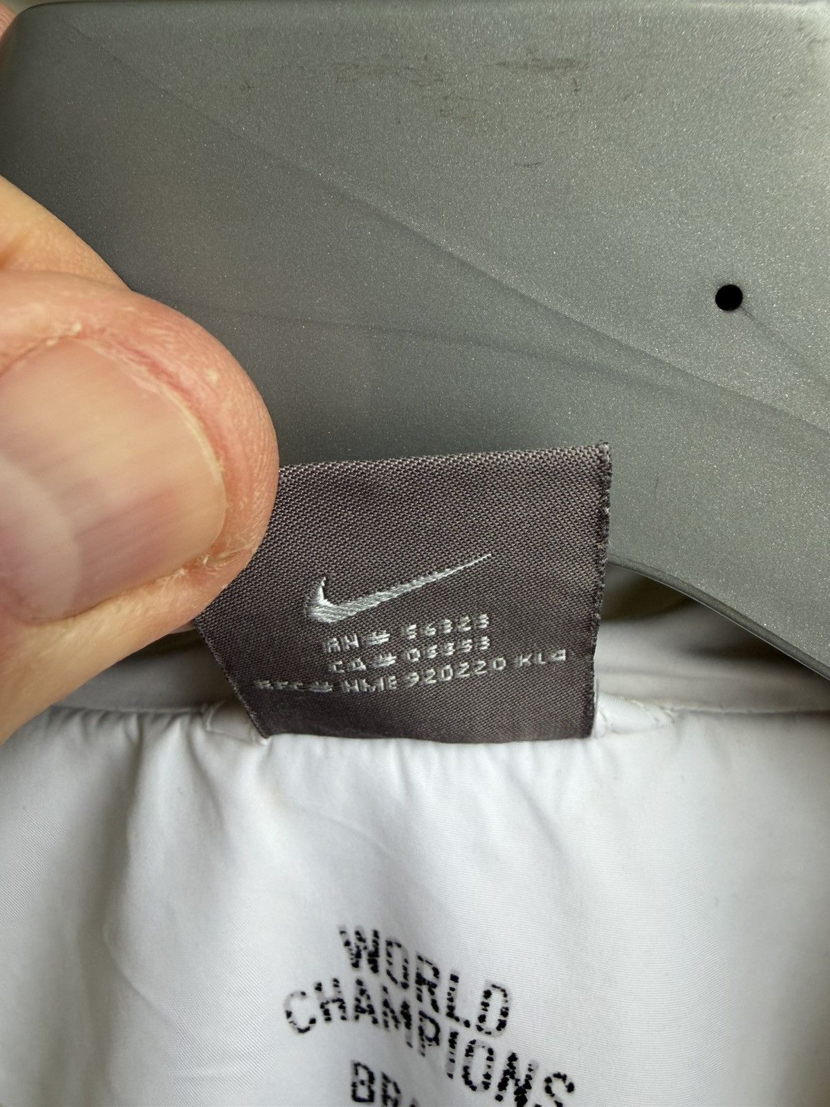 Nike Nike Jacket 94 Brazil CBF FFF nylon white Y2K Football Size US L / EU 52-54 / 3 - 10 Thumbnail