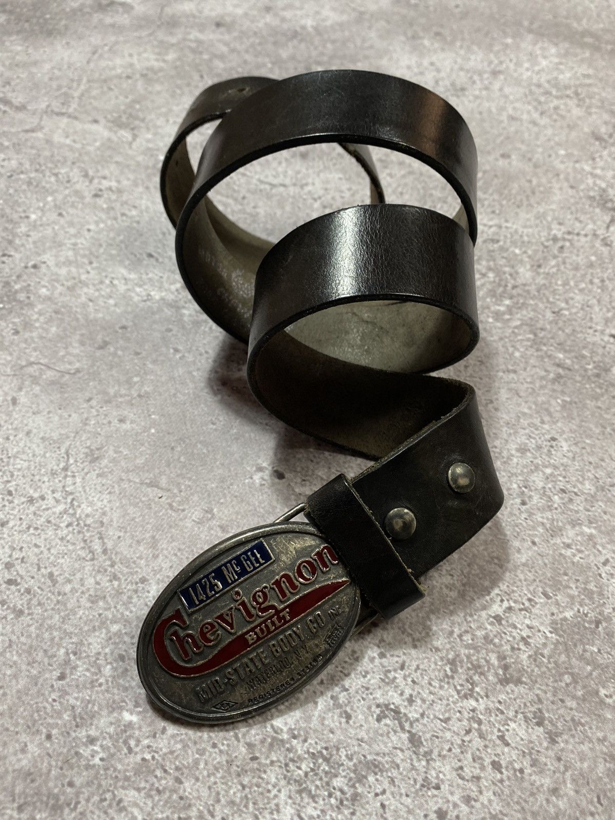 Chevignon × Vintage Vintage CHAVIGNON USA leather belt Size 32 - 1 Thumbnail