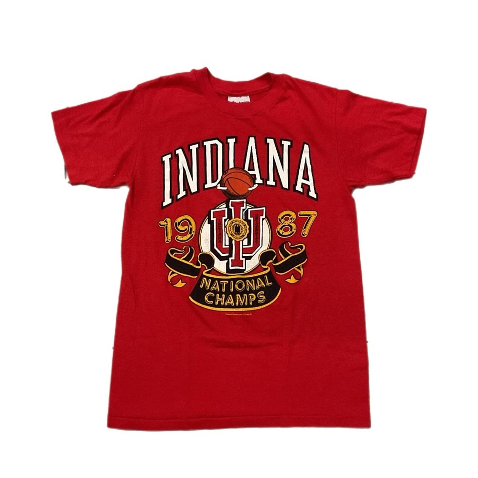 Vintage Vintage 1987 Indiana University National Champions T-shirt Size US M / EU 48-50 / 2 - 1 Thumbnail
