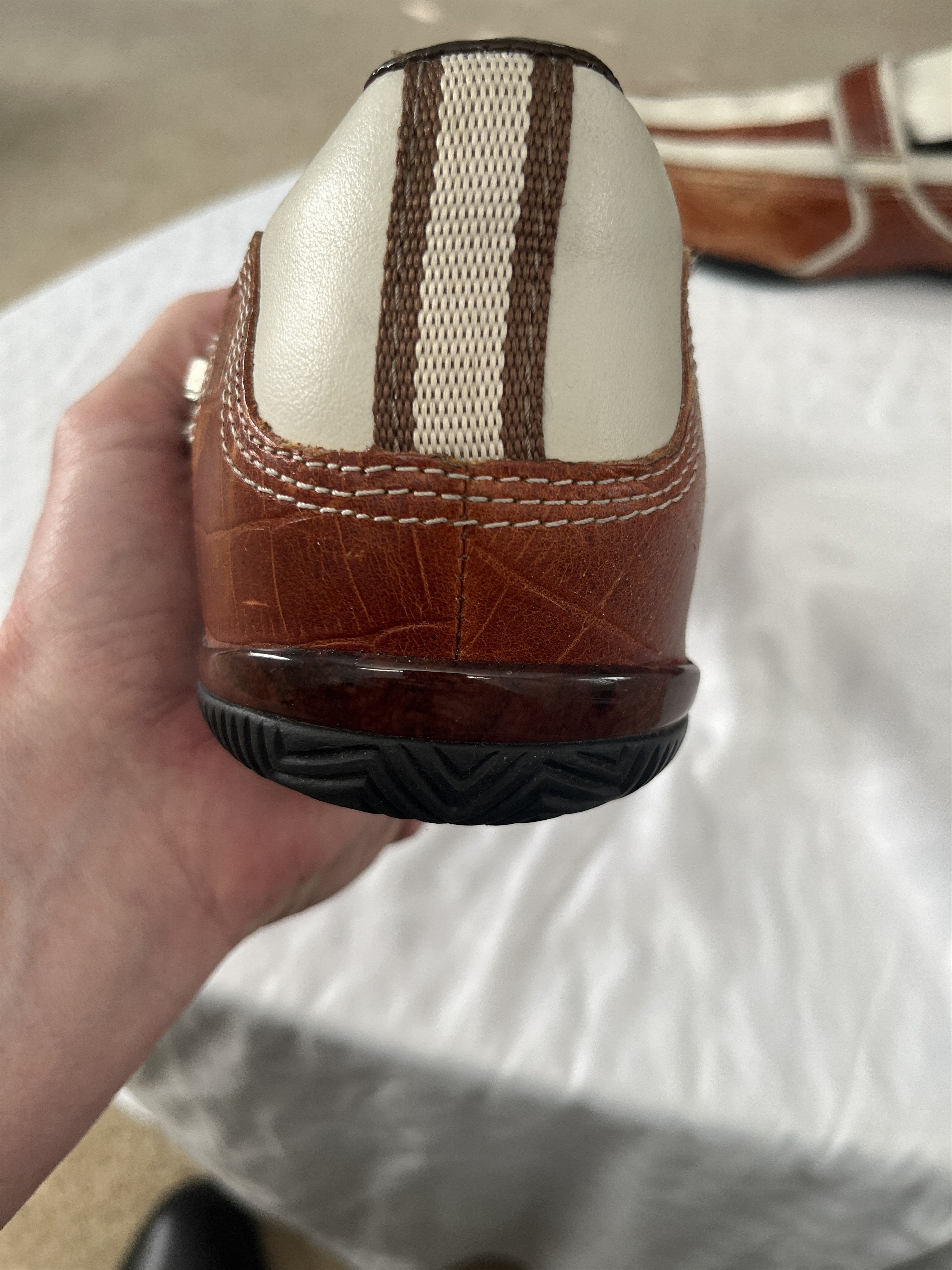 Vintage Vintage 310 Motoring Bastide Cognac Croc Loafers Men’s 12 Size US 12 / EU 45 - 5 Thumbnail