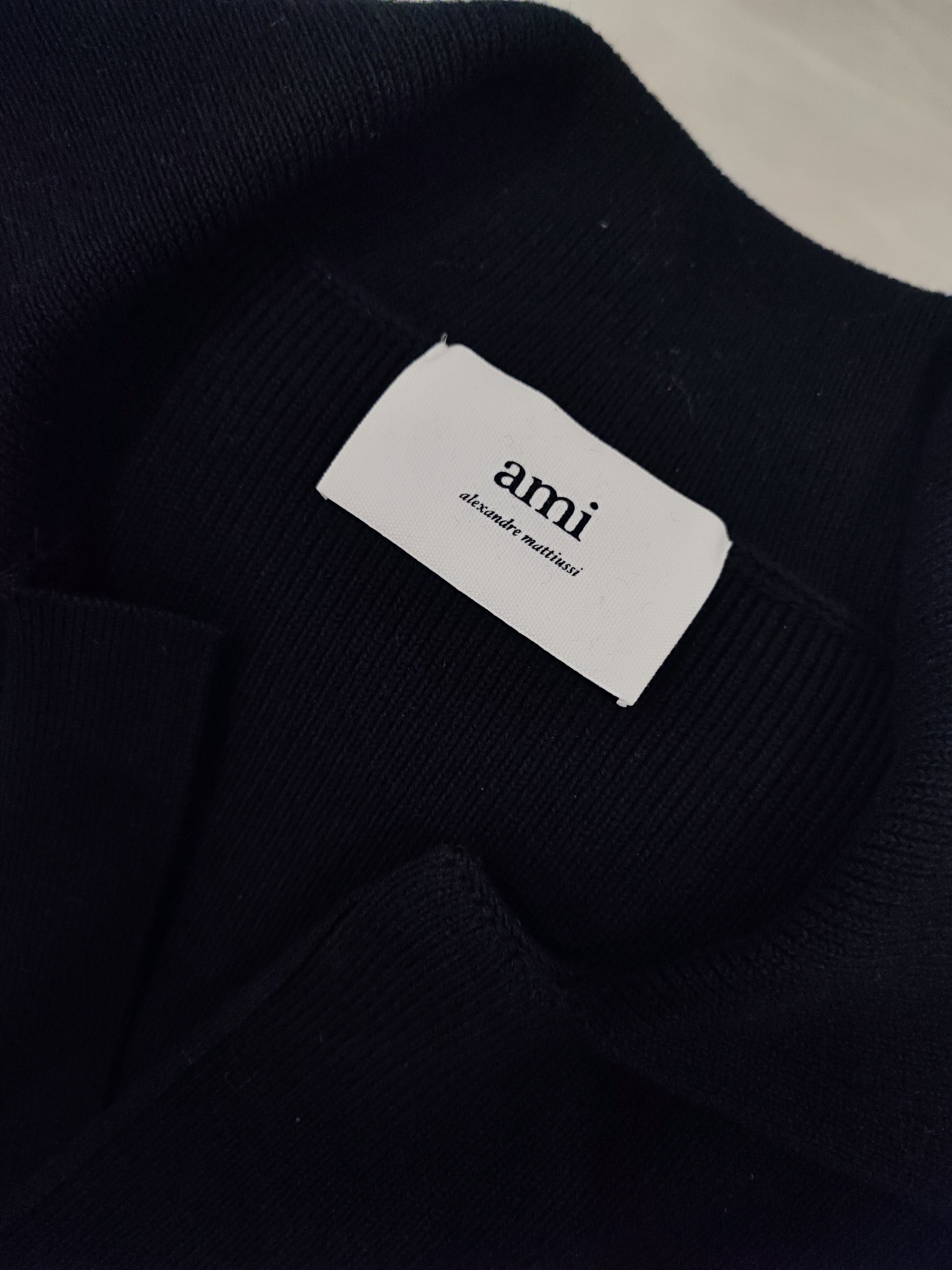 AMI Ami Paris - Ami De Cœur cotton-blend cropped polo Size US S / EU 44-46 / 1 - 10 Thumbnail