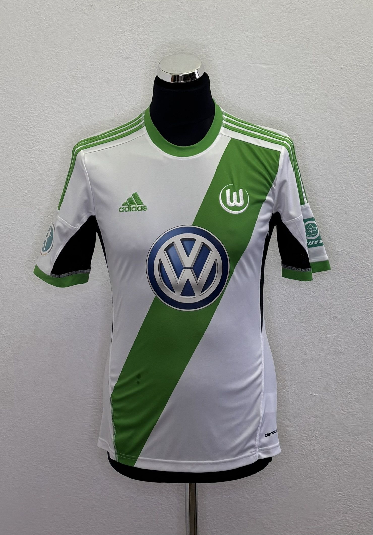 Adidas VfL Wolfsburg 2013/2014 Pohlers #26 Adidas Player Issue Size US S / EU 44-46 / 1 - 2 Thumbnail