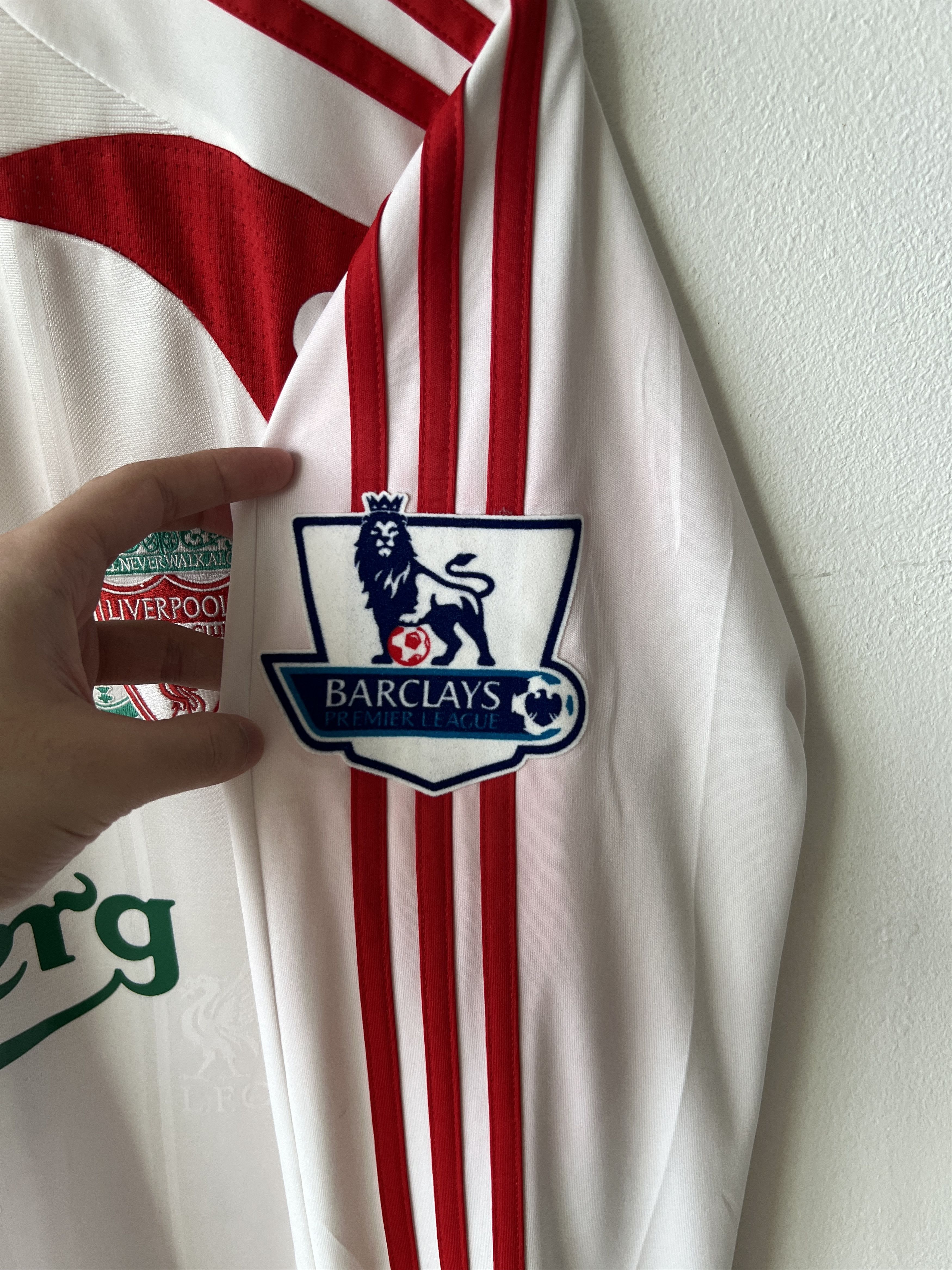 Adidas (M fits L) Liverpool 2007-08 Away Long Sleeve Kit Alonso #14 Size US L / EU 52-54 / 3 - 7 Thumbnail