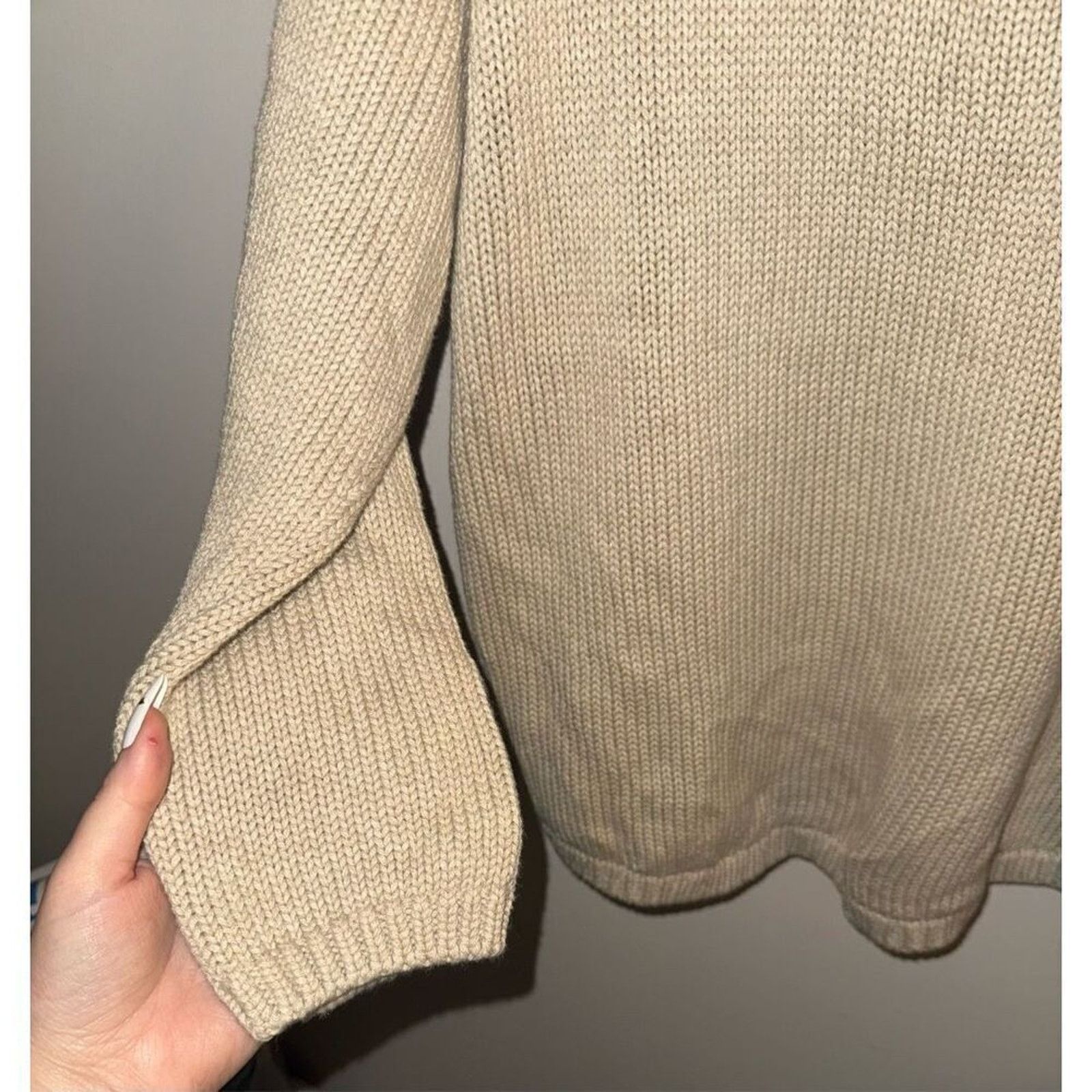 Banana Republic NWT Banana Republic Tan Low Back Knit Sweater - M Size M / US 6-8 / IT 42-44 - 3 Thumbnail