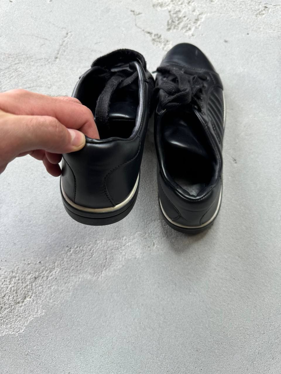 Prada PRADA DIAGRAMME TRAINERS SHOES 1E886L LEATHER Size US 5.5 / EU 38 - 4 Thumbnail