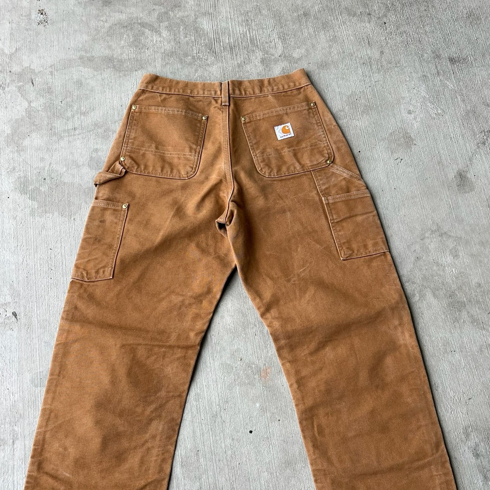 Carhartt × Vintage Carhartt brown double knee work wear carpenter pants Size US 27 - 5 Thumbnail