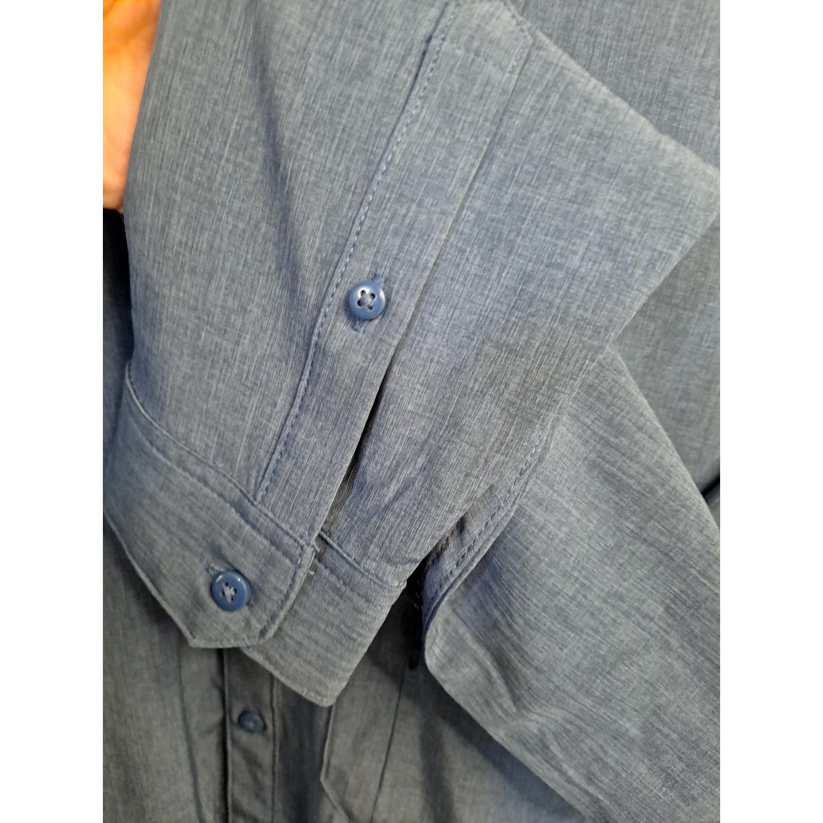 Other FLX Button Up Blue Long Sleeve Shirt Size Large Size US L / EU 52-54 / 3 - 5 Thumbnail