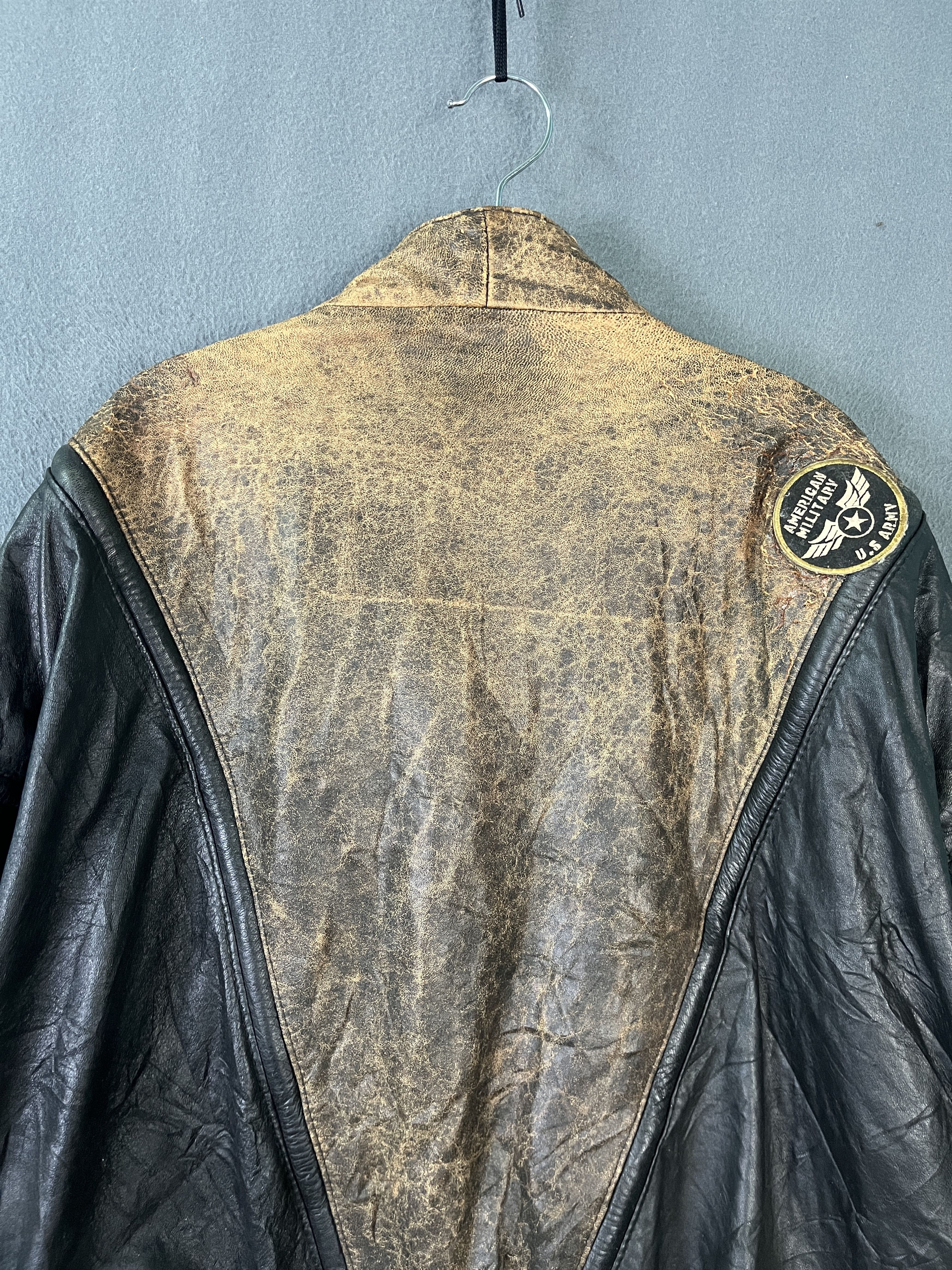Genuine Leather Vintage Collezione Uomo Vera Pelle Leather Baggy Jacket Size US S / EU 44-46 / 1 - 6 Thumbnail