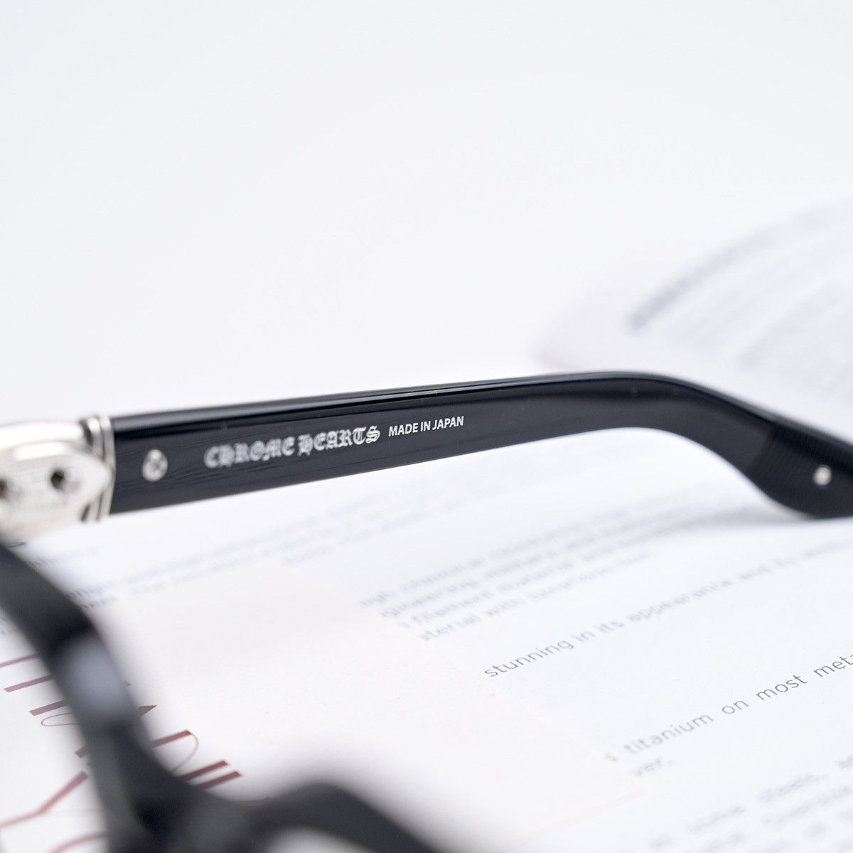 Chrome Hearts CHROME HEARTS WELL HELL YEAH BLACK GLASSES Size ONE SIZE - 4 Thumbnail