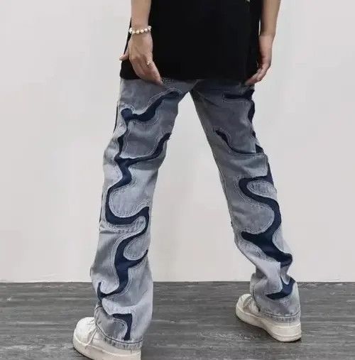 Jean Vintage High Street Denim Jeans Size US 31 - 2 Thumbnail