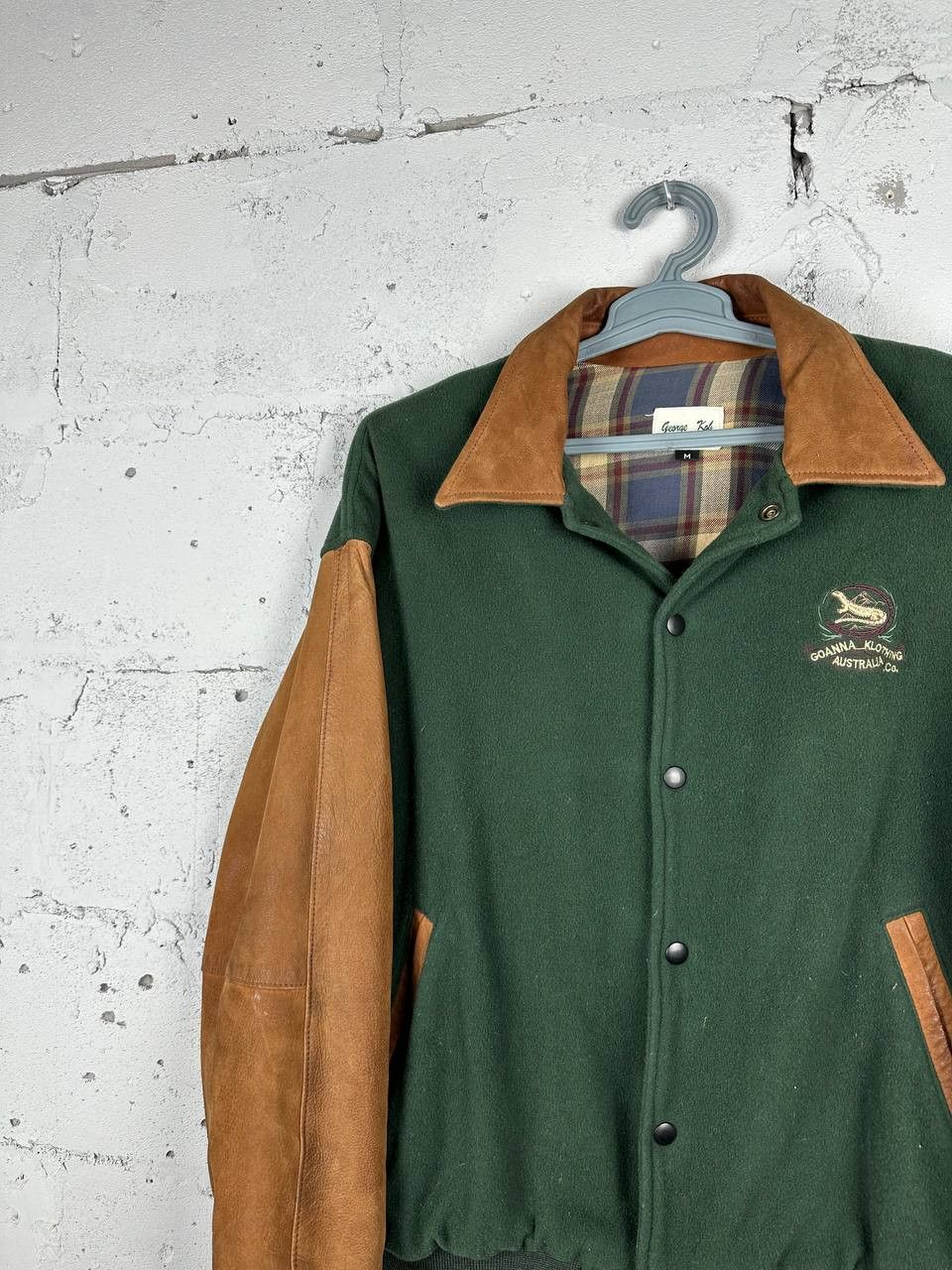 Vintage Vintage Made In Australia Trucker Varsity Jacket Leather Size US L / EU 52-54 / 3 - 2 Thumbnail