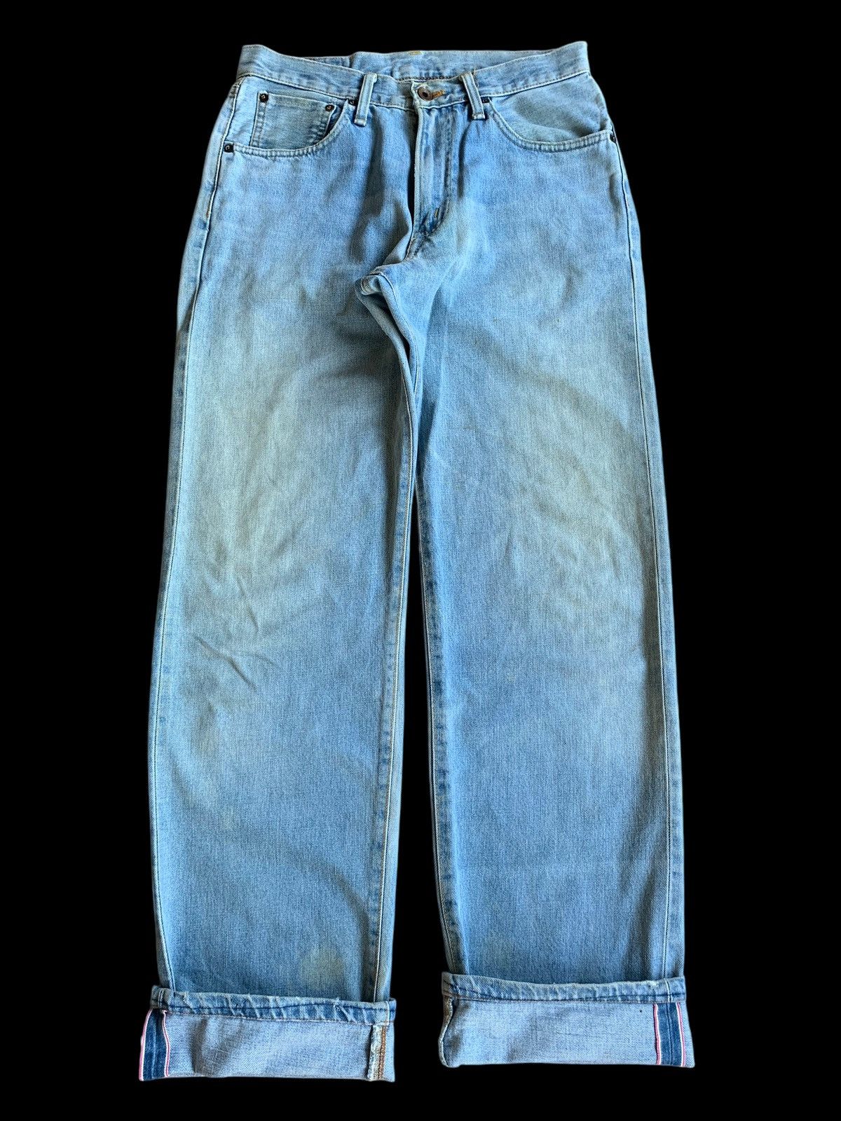 Edwin × If Six Was Nine × Jean VINTAGE EDWIN 505X SELVEDGE FADED DISTRESSED DENIM Size US 30 / EU 46 - 5 Thumbnail