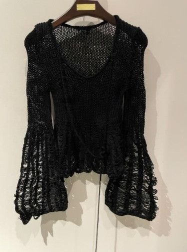 Tom Ford o1w1db10225 CAK337 Lace Sweater in Black Size S / US 4 / IT 40 - 1 Preview