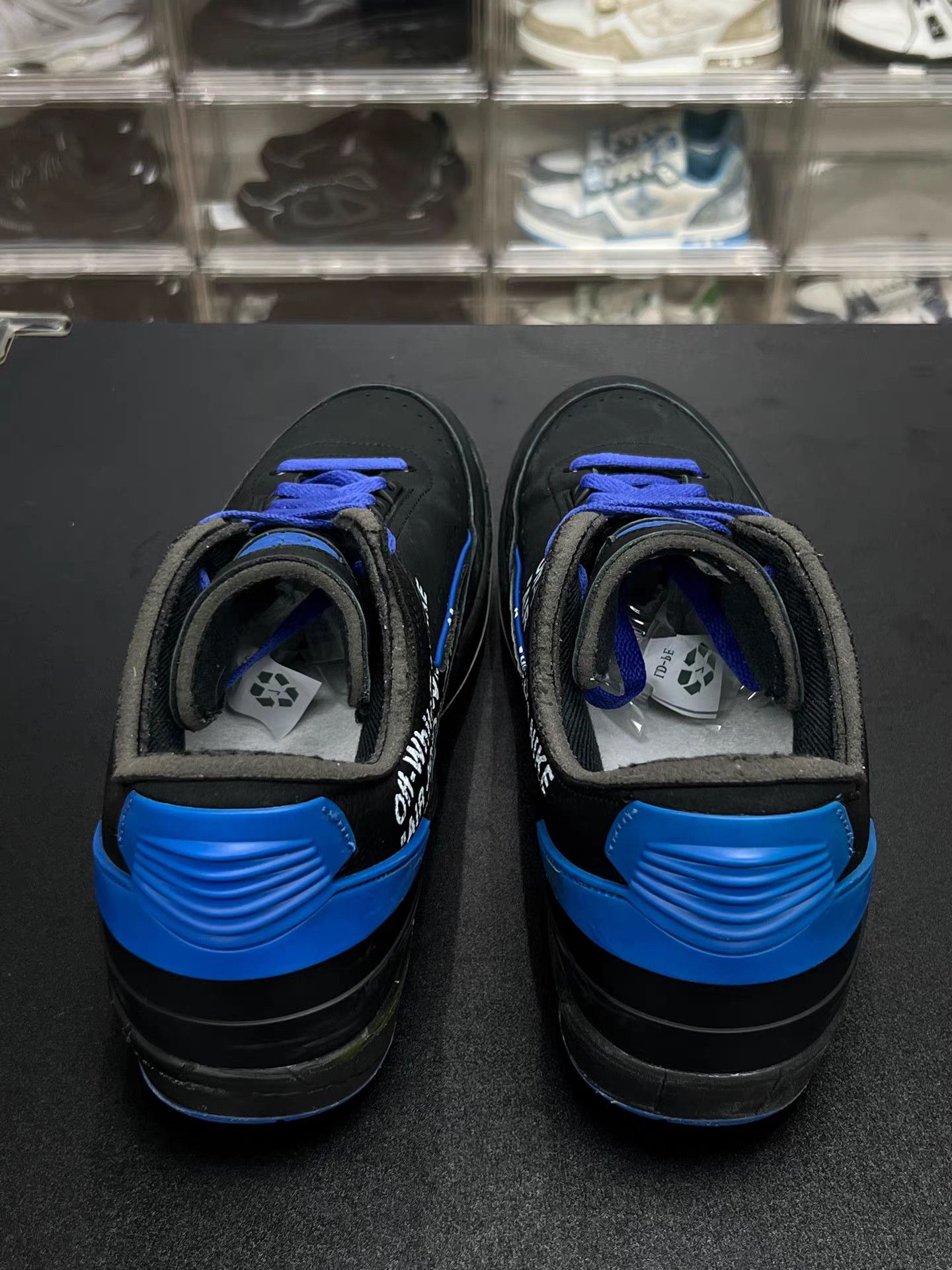 Nike Air Jordan 2 x OFF-WHITE Deconstructed Low Black Blue K15 Size US 12.5 / EU 45-46 - 7 Thumbnail