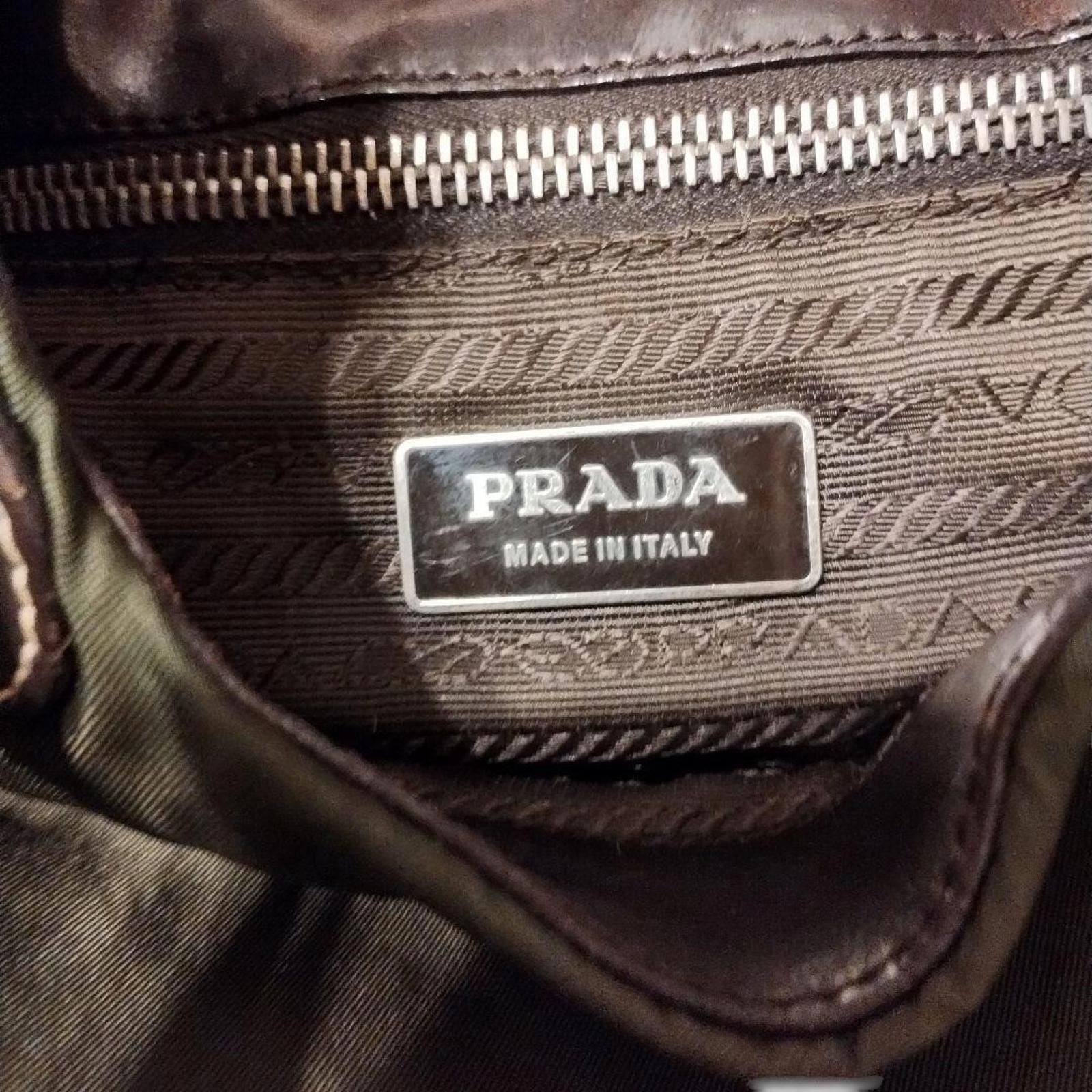 Prada Prada - Handbag in Olive Green and Dark Brown Size ONE SIZE - 7 Thumbnail