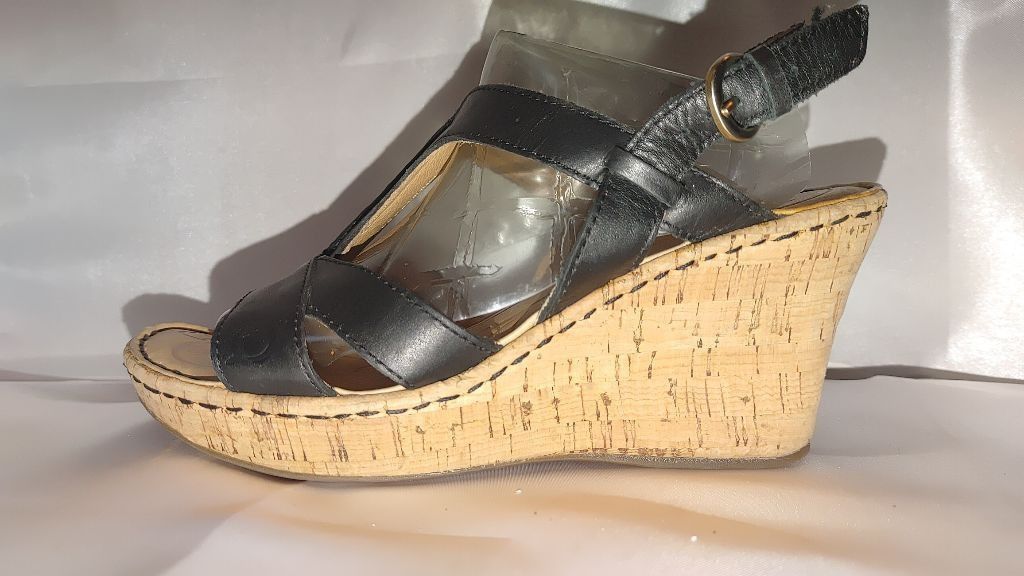 Born Born Bernese Cage Wedge Sandal Size 6M Size US 6 / IT 36 - 2 Thumbnail