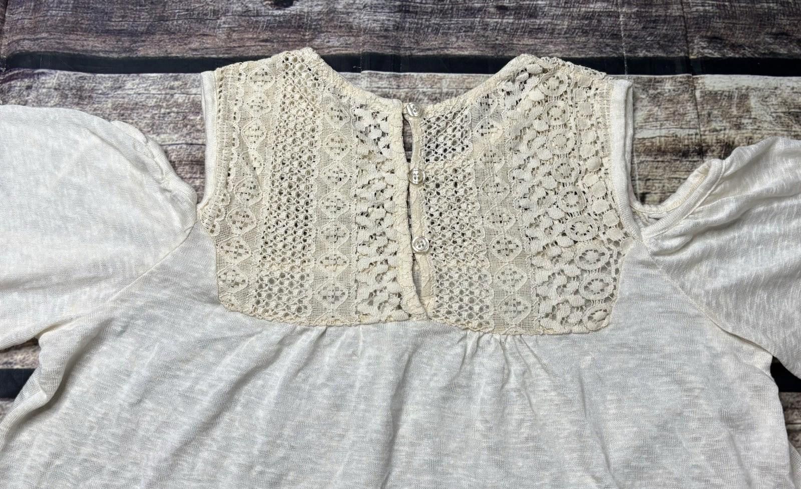 Other Bellambia Top Womens Large Lace Cold Shoulder Sleeve Italy Size L / US 10 / IT 46 - 6 Thumbnail