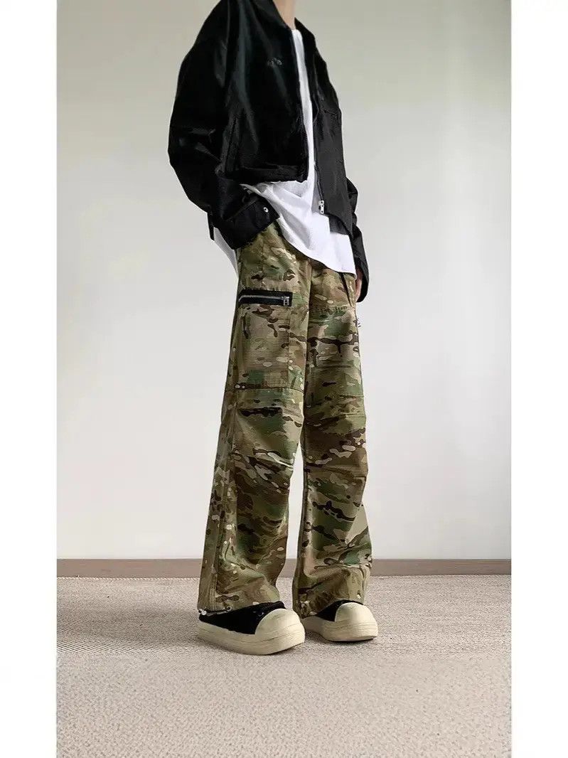 Japanese Brand Retro loose camouflage pocket jeans Size US 32 / EU 48 - 3 Thumbnail