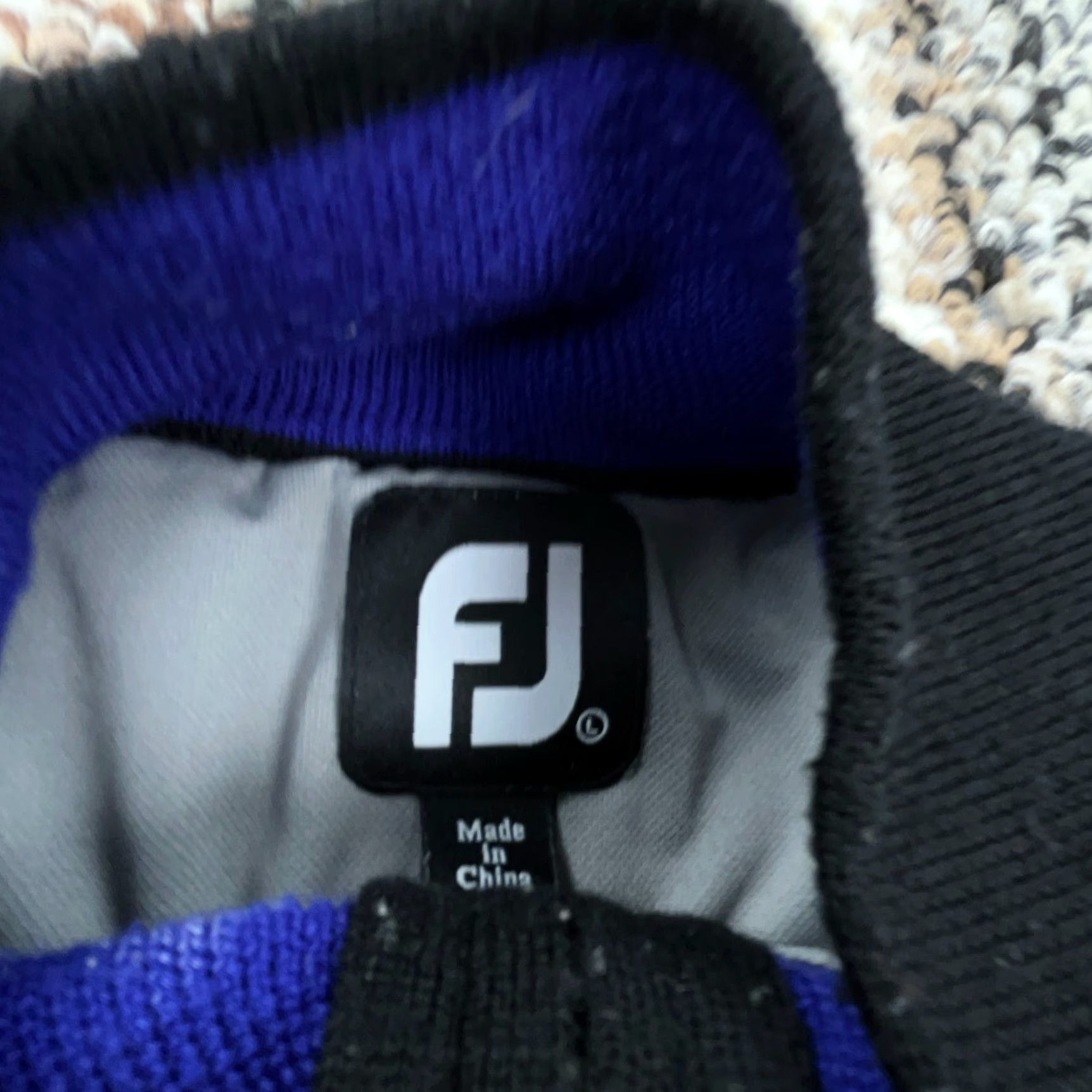 Footjoy FootJoy Sweater Men Large Black Pullover Wool Knit Quarter Zip Lined Golf Adult Size US L / EU 52-54 / 3 - 4 Thumbnail