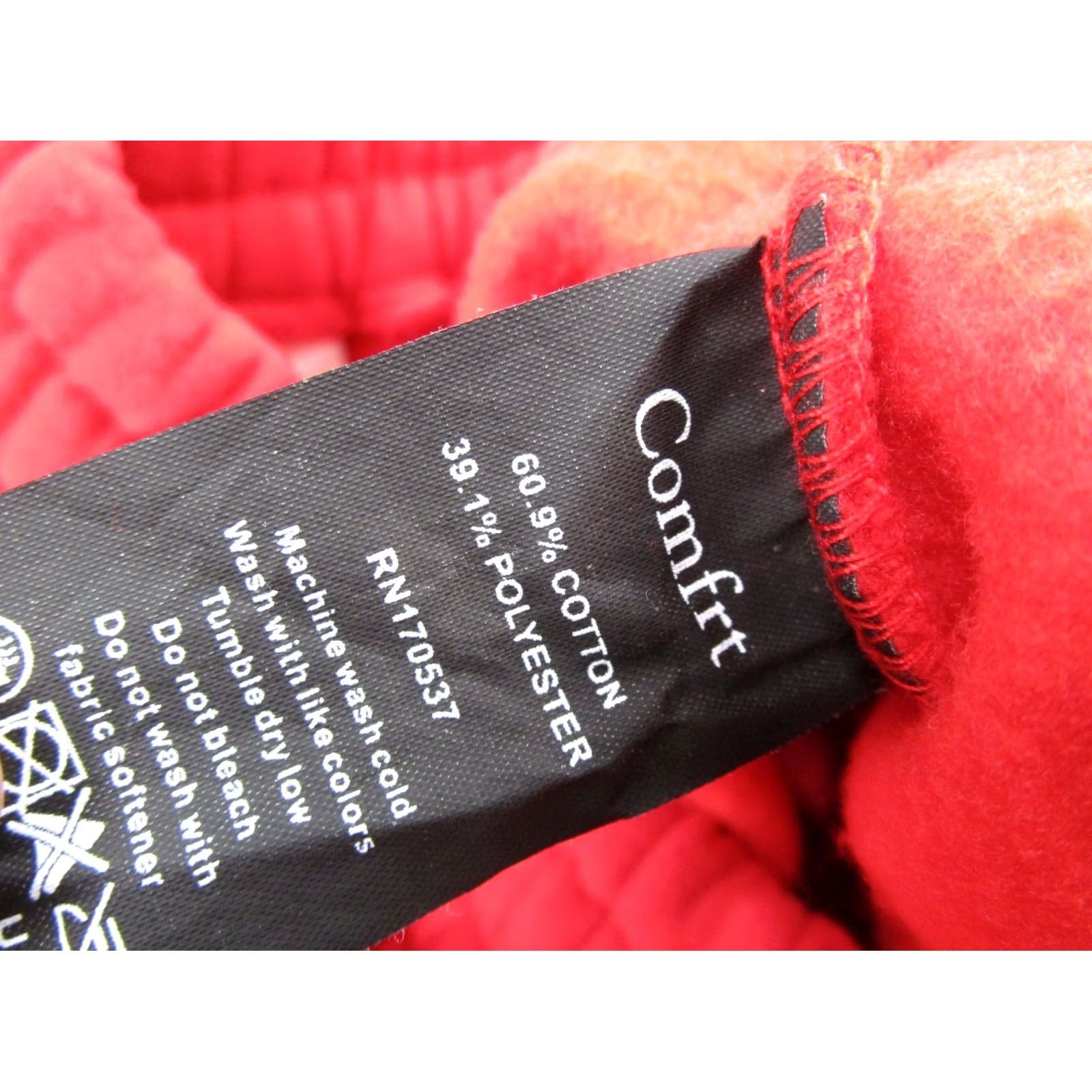 Vintage Comfrt Signature Sweatpants Womens M Medium Red Fleece Pull On Athletic Size 32" / US 10 / IT 46 - 4 Thumbnail