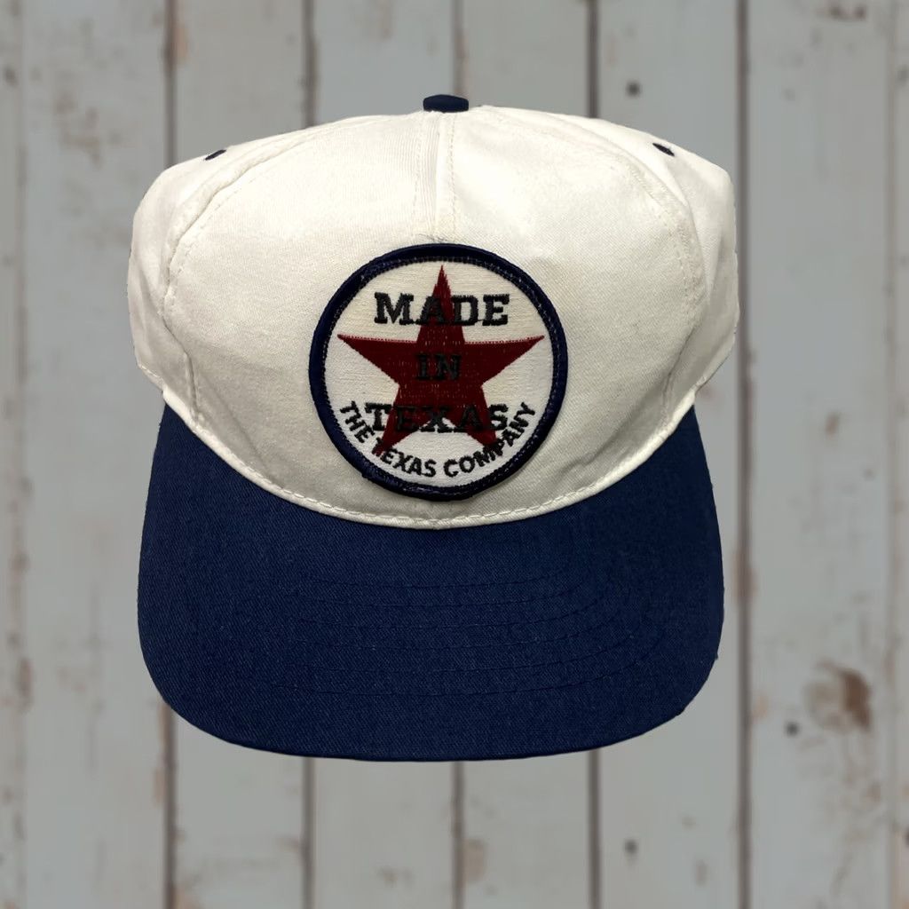 Vintage VINTAGE Swingsters Patch Hat Snapback Made in USA Texas White Blue One Size Men USA Snapback Boys Girls Mens Womens Size ONE SIZE - 1 Thumbnail