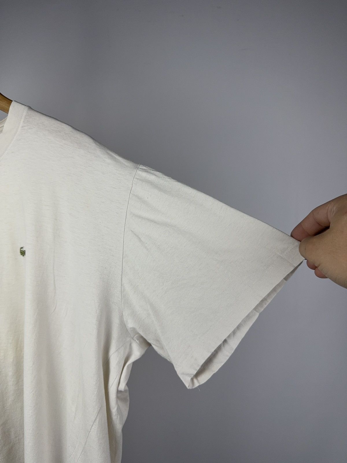 Lacoste Vintage 80s Retro Basic Lacoste France Single Stitch Tee Size US L / EU 52-54 / 3 - 9 Thumbnail