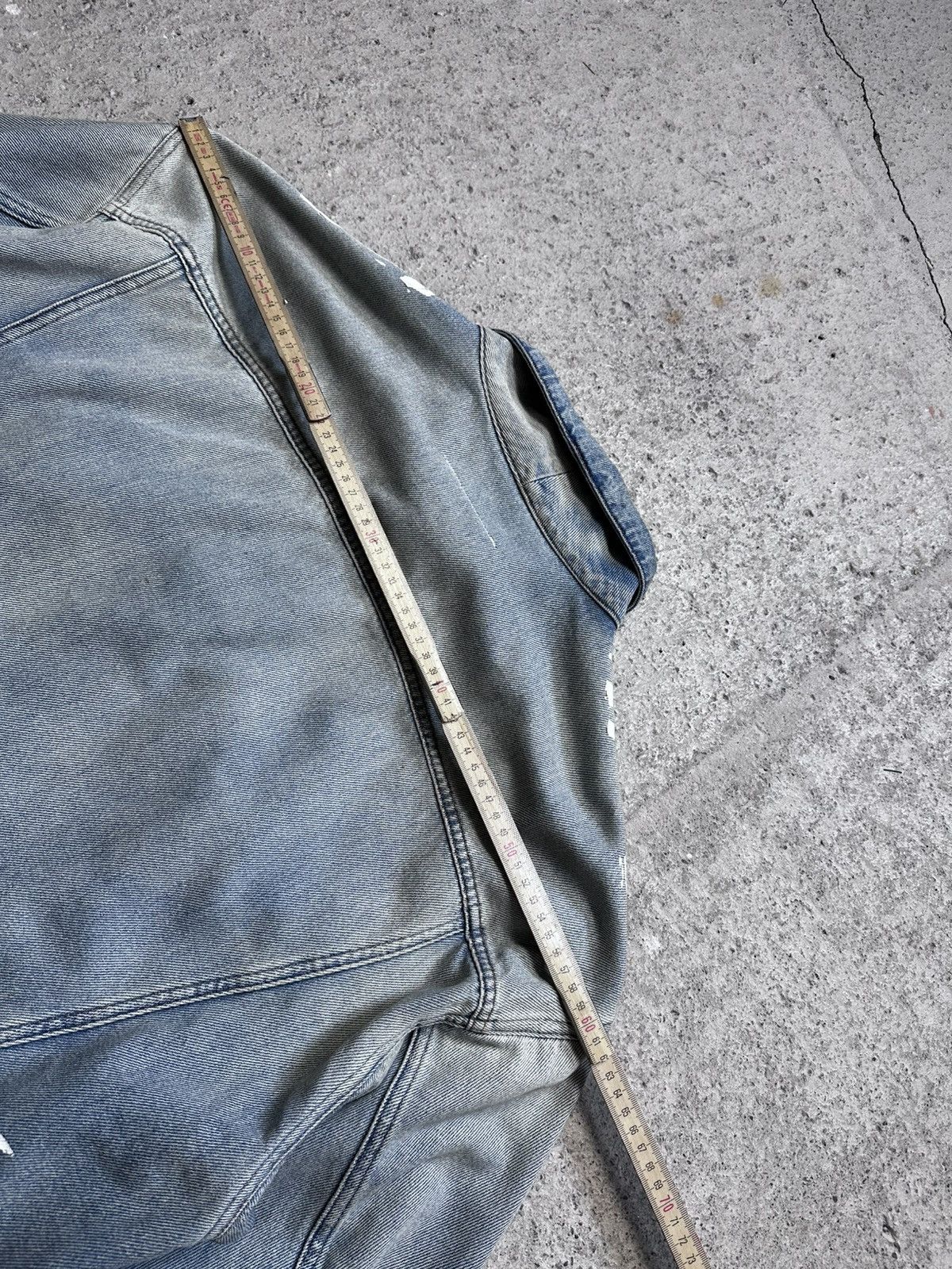 MM6 MM6 Maison Margiela Cropped Denim Jacket Graphic Print Size US M / EU 48-50 / 2 - 16 Thumbnail
