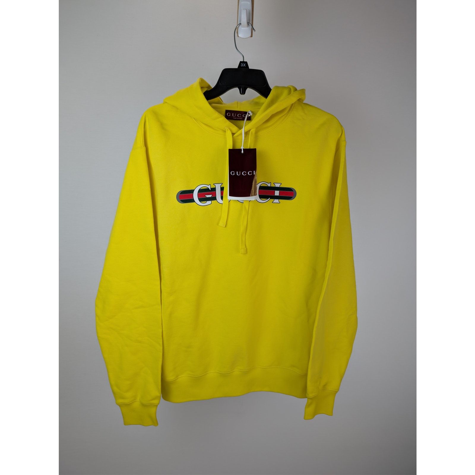 Gucci o1rshd1 Logo Sweatshirt Hoodie in Yellow Size US M / EU 48-50 / 2 - 1 Thumbnail