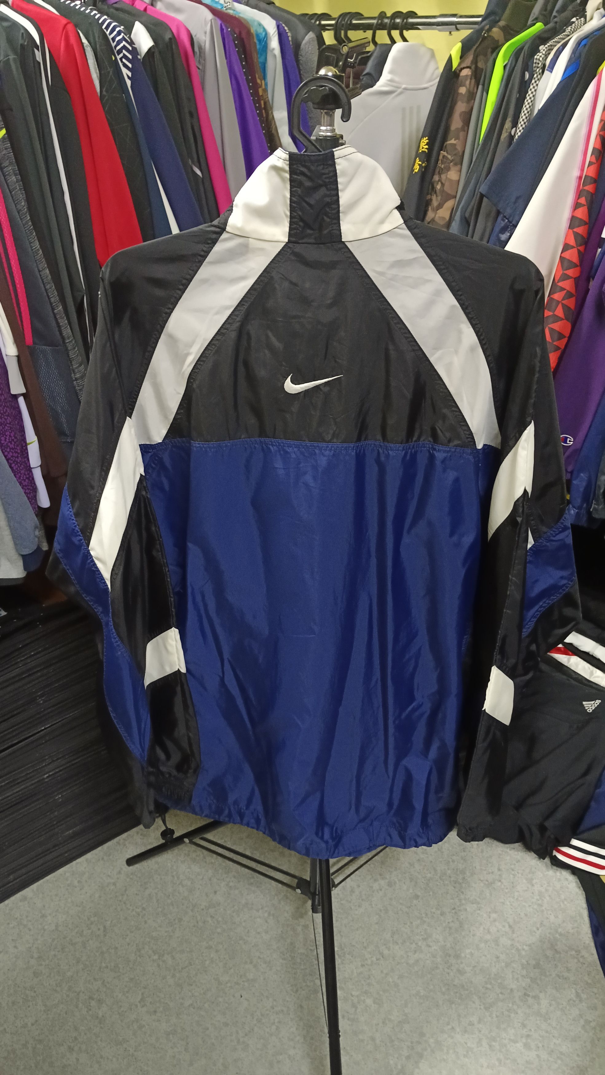 Nike × Vintage 🔥 Vintage Nike Halfzipper Centre Logo Windbreaker Size US L / EU 52-54 / 3 - 2 Thumbnail