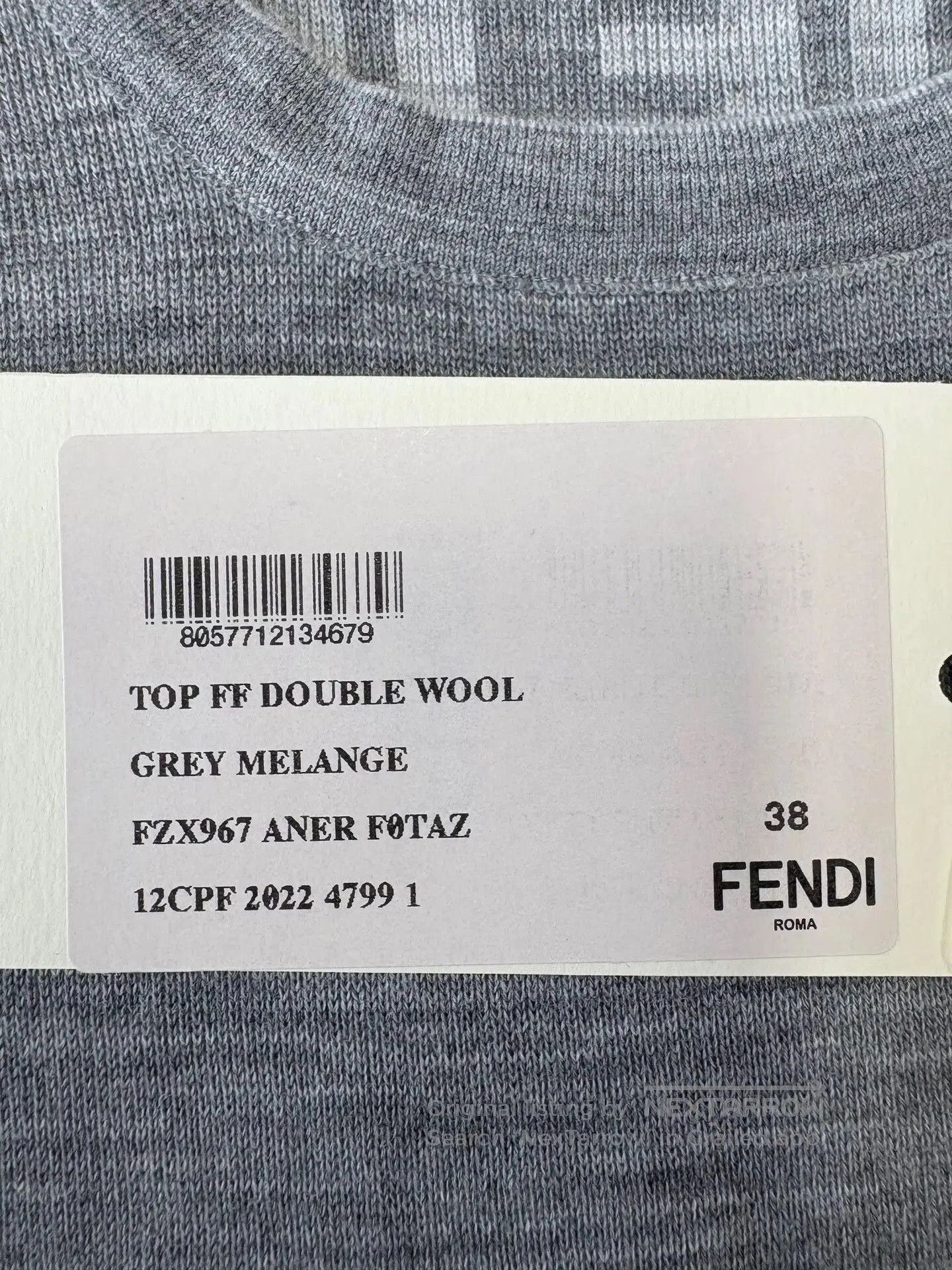 Fendi fendi gray wool sleeveless double-sided top. Size US S / EU 44-46 / 1 - 7 Thumbnail