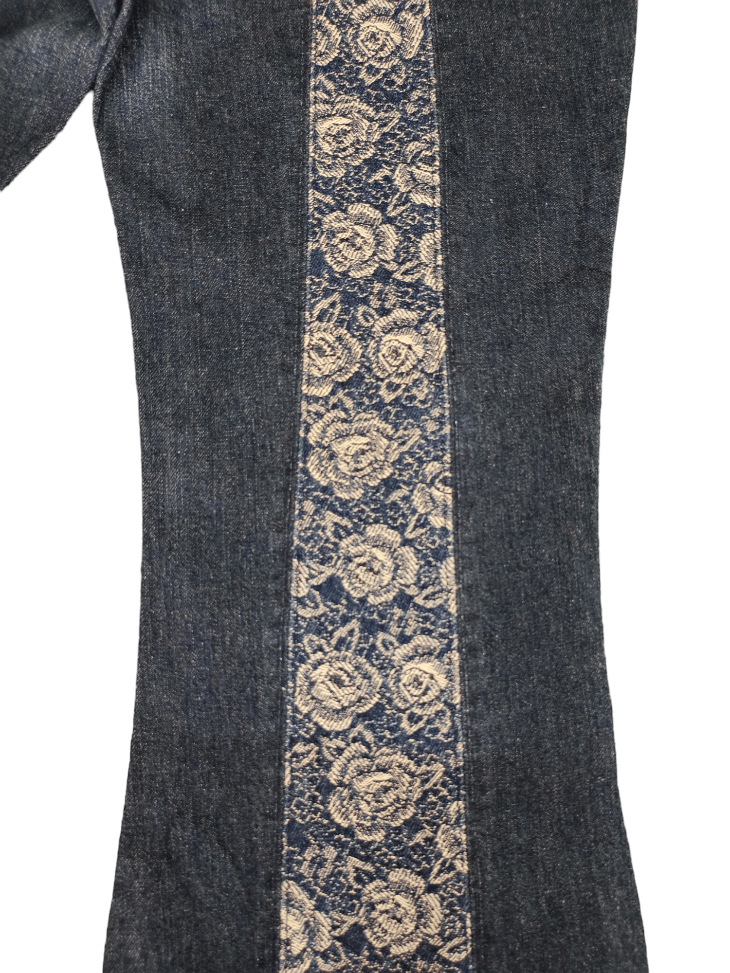 Hysteric Glamour Flare Jeans Flower Embroidered High Rise Bootcut Bellbottom Size US 27 - 16 Thumbnail