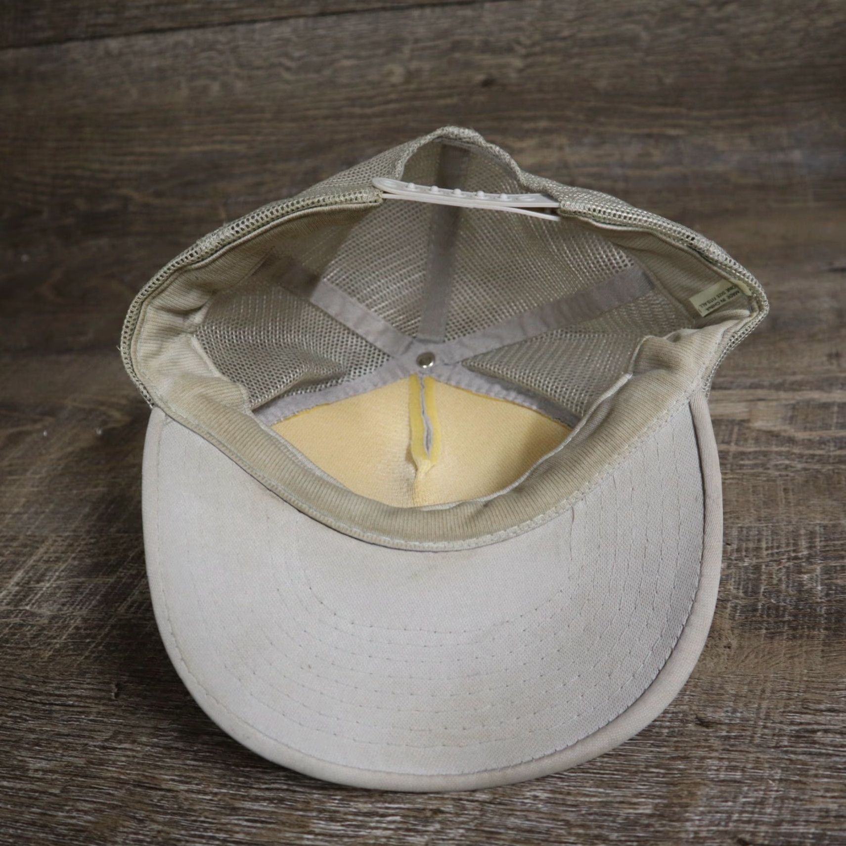 Vintage VINTAGE 3M Baseball Cap Beige Adjustable Adult One Size Men Hat Fiber Optics Style Size ONE SIZE - 6 Thumbnail