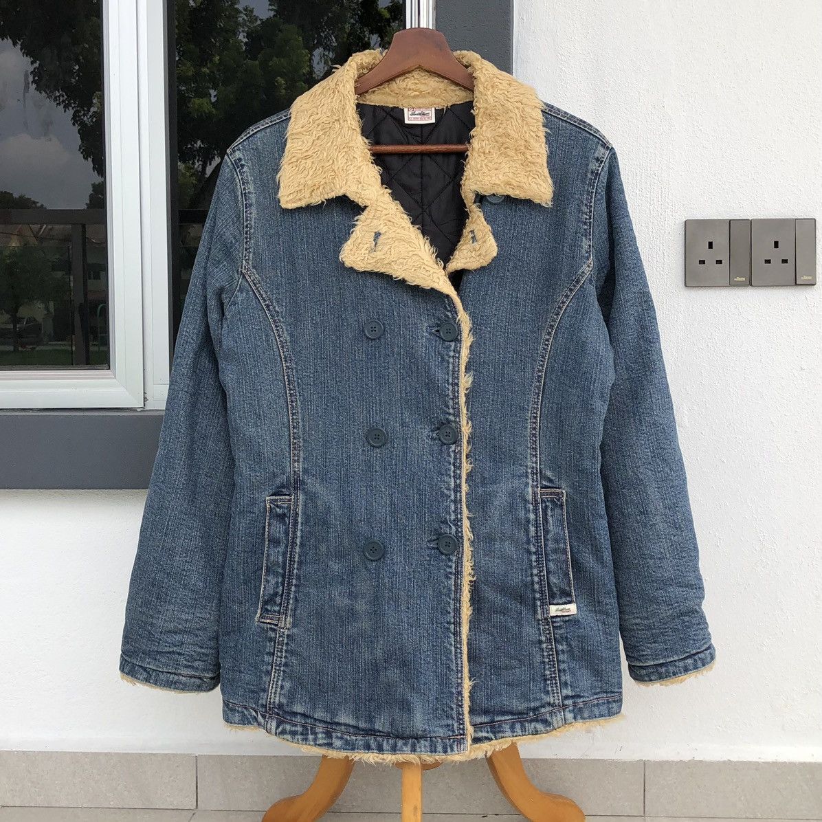 Levi's Levis Lined Sherpa Denim Coat / Jacket Size L / US 10 / IT 46 - 1 Thumbnail