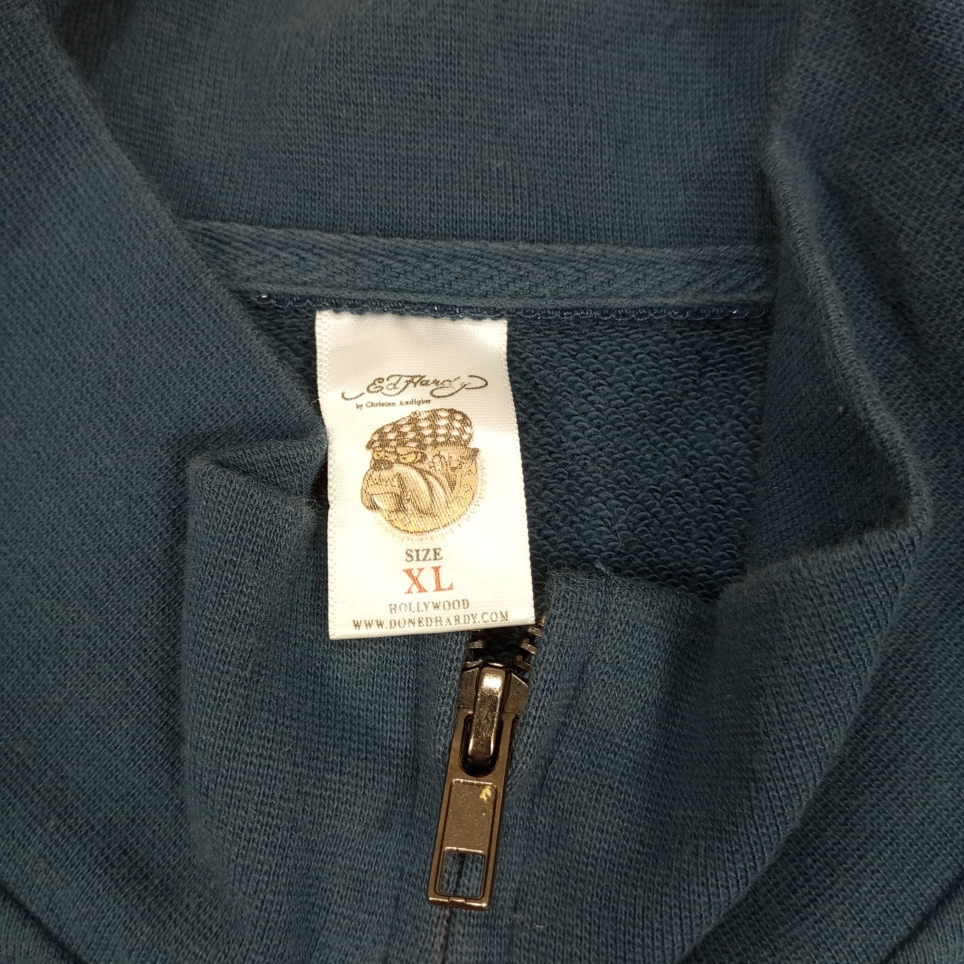 Christian Audigier × Ed Hardy × Vintage Ed Hardy Fashion Design Style Zipper Sweatshirt Size US L / EU 52-54 / 3 - 7 Thumbnail
