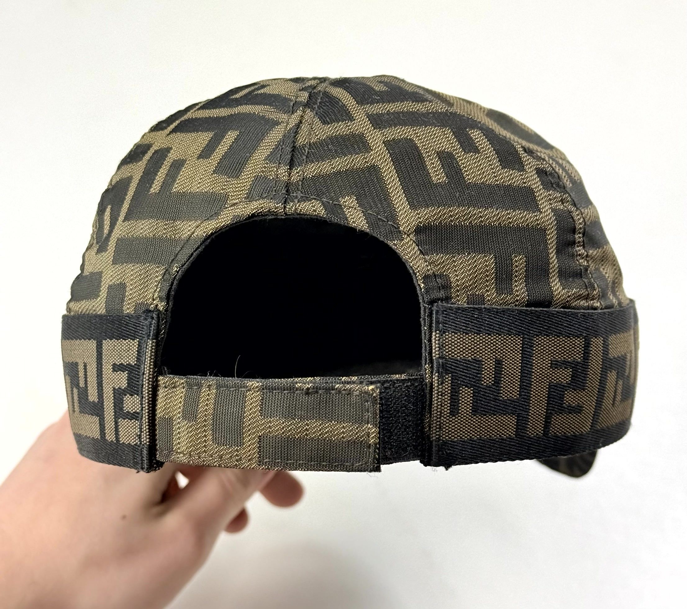 Fendi Fendi Zucca FF Monogram Brown Canvas Baseball Cap Size ONE SIZE - 4 Thumbnail