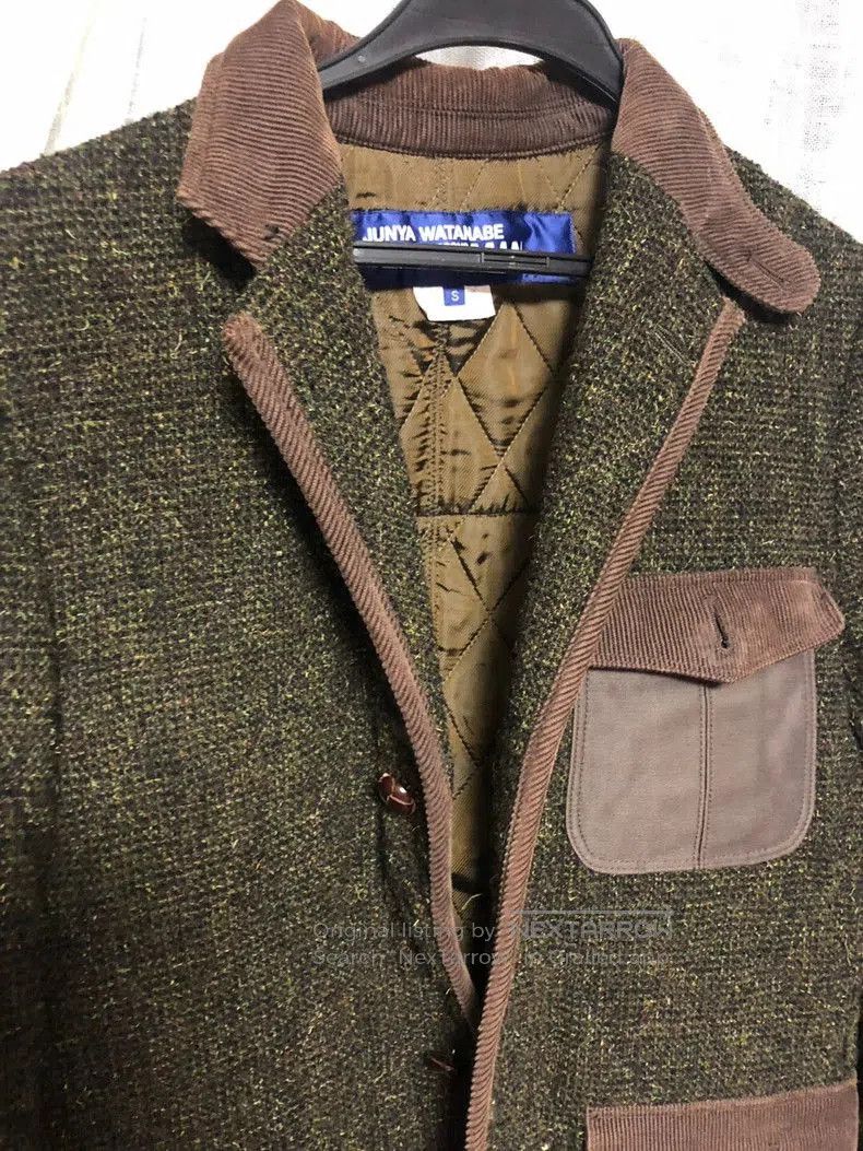 Junya Watanabe Junya Watanabe Wool Leather Patchwork Coat. Size US S / EU 44-46 / 1 - 5 Thumbnail