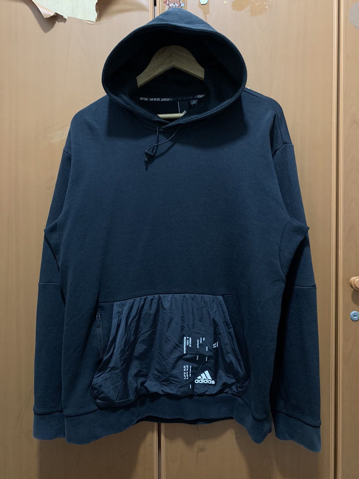 Adidas Adidas Pullover Hoodie Black Size US XL / EU 56 / 4 - 1 Thumbnail