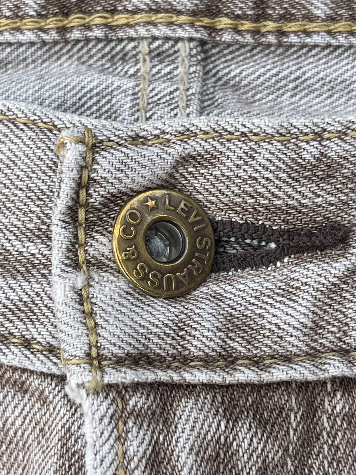 Levi's Vintage Y2K Levi’s 502 Brown Faded Washed Straight Leg Jeans Size US 32 / EU 48 - 7 Thumbnail