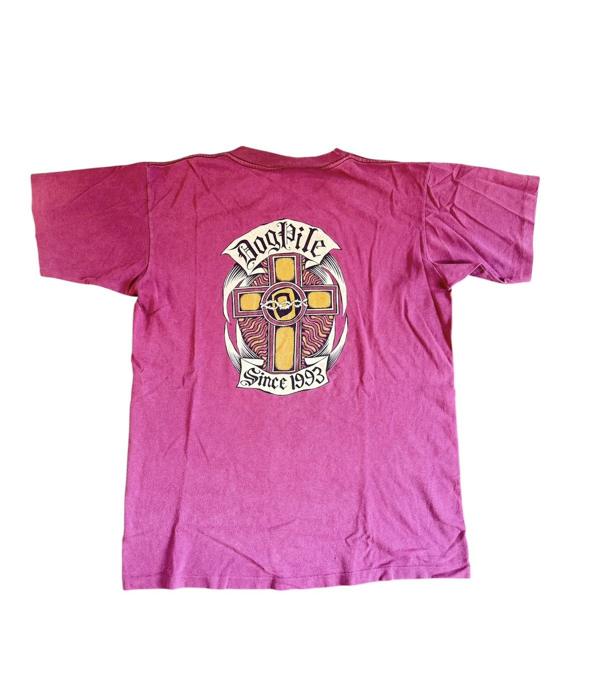 Vintage Vtg 90s Dogpile skate tee Size US M / EU 48-50 / 2 - 1 Thumbnail