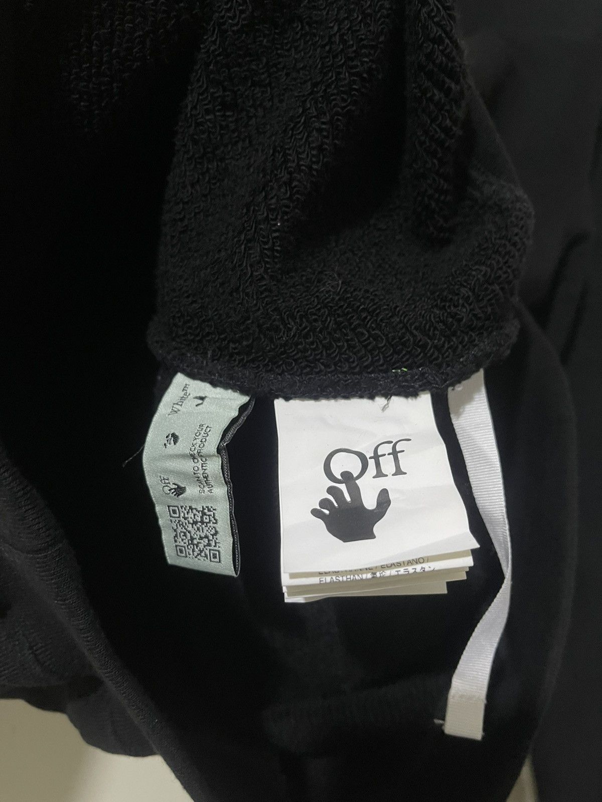 Off-White Off-White Cotton Floral Logo Hoodie Black Large Size L / US 10 / IT 46 - 12 Thumbnail