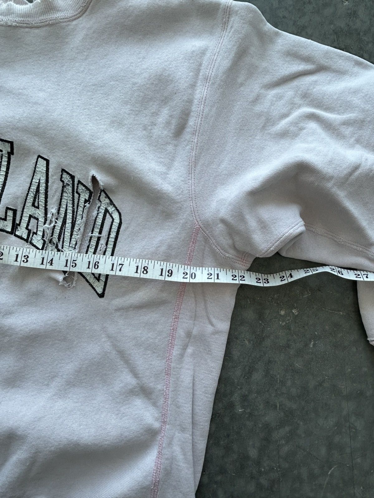 Champion Vintage 90s Maryland Reverse Weave Sweatshirt Thrashed Size US L / EU 52-54 / 3 - 13 Thumbnail
