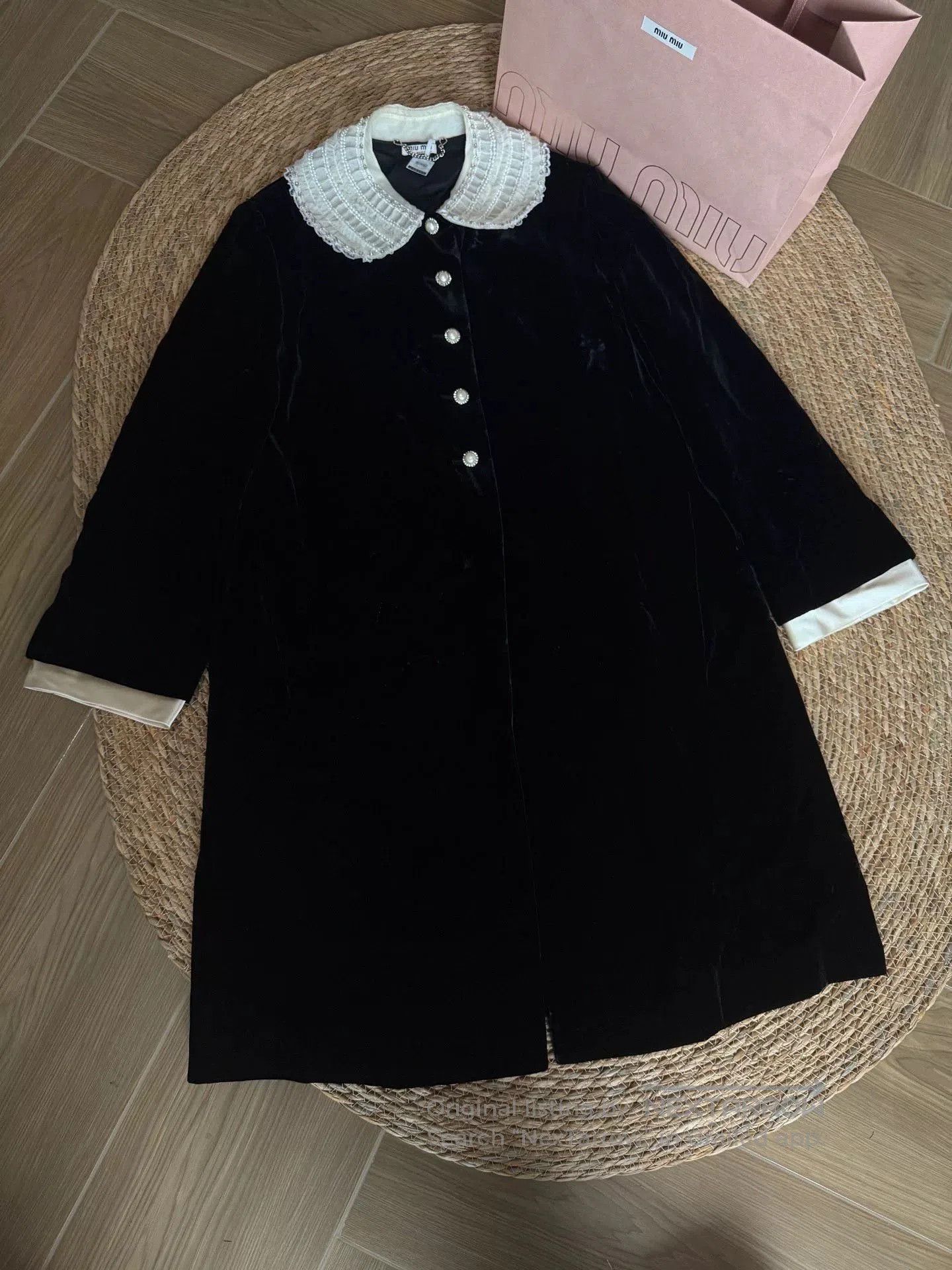 Miu Miu Miu Miu Black Velvet Dress. Size S / US 4 / IT 40 - 1 Thumbnail