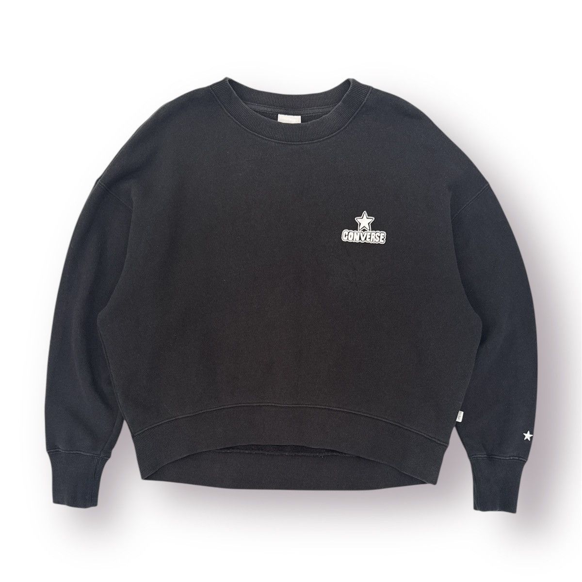 Converse ⚡️Y2K CONVERSE CHUCK TAYLOR BACKHIT LOGO BAGGY SWEATSHIRT - M Size US M / EU 48-50 / 2 - 2 Thumbnail